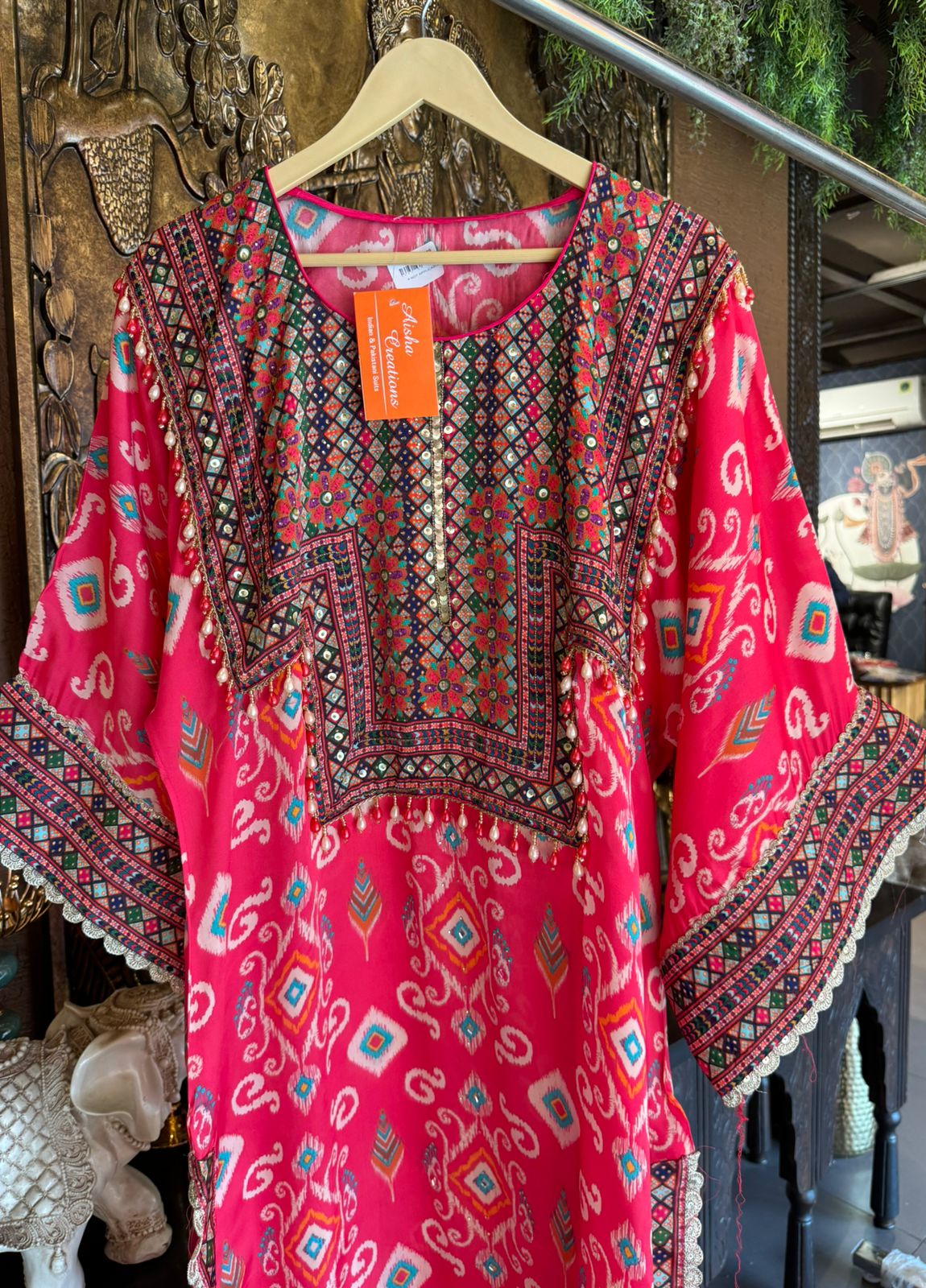 SHOP OUR NEW DESIGN IN STITCHED COLLECTION WITH IKKAT PRINT