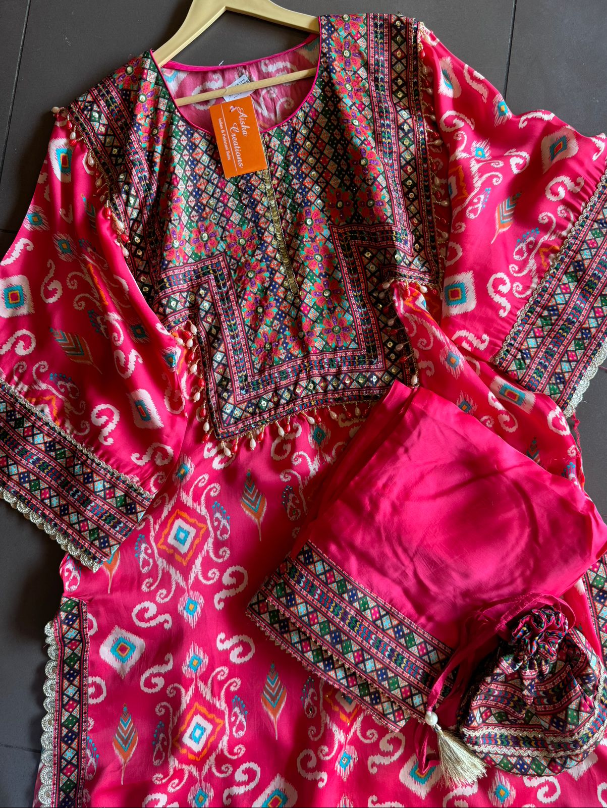 SHOP OUR NEW DESIGN IN STITCHED COLLECTION WITH IKKAT PRINT