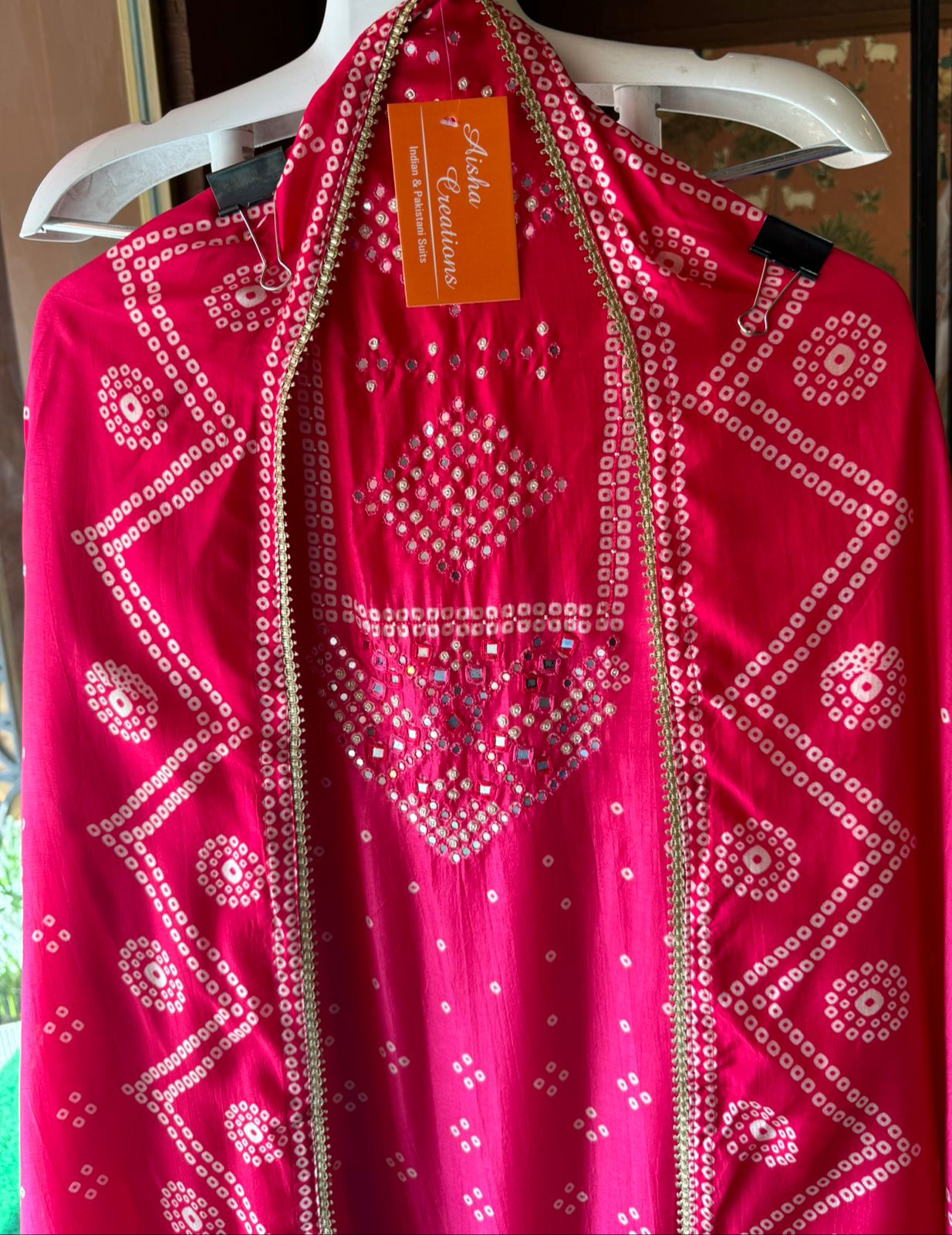 Bandhani printed Silk Shirt