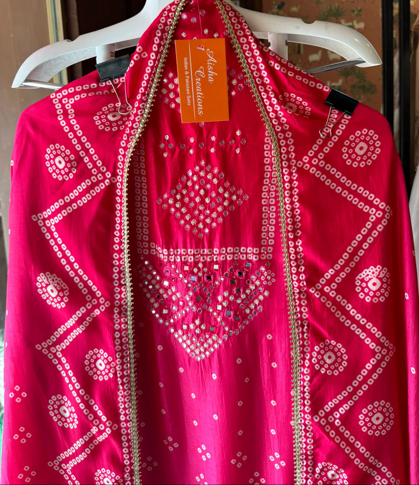 Bandhani printed Silk Shirt