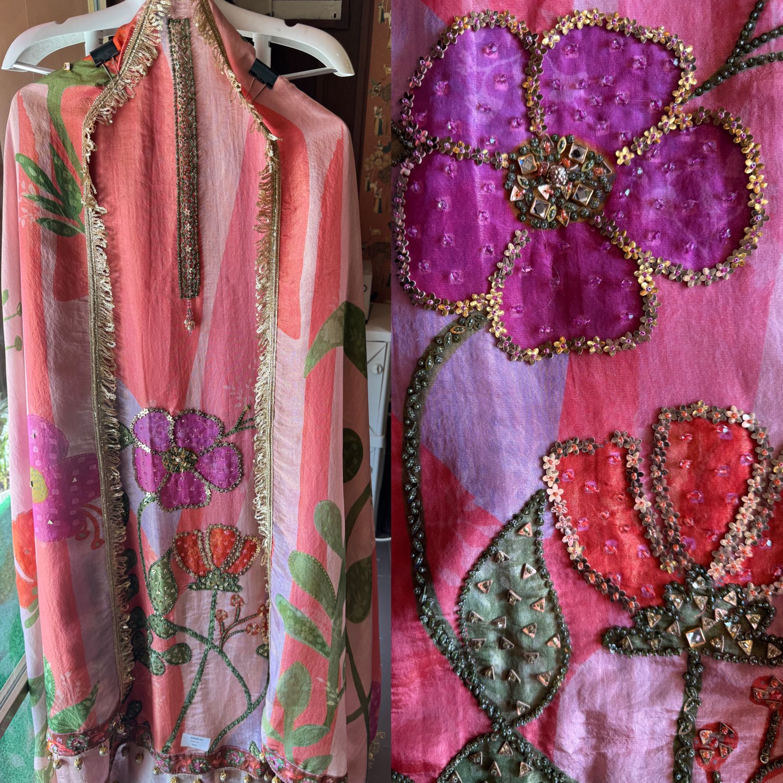 Digital printed Tissue Shirt(Tri shaded)