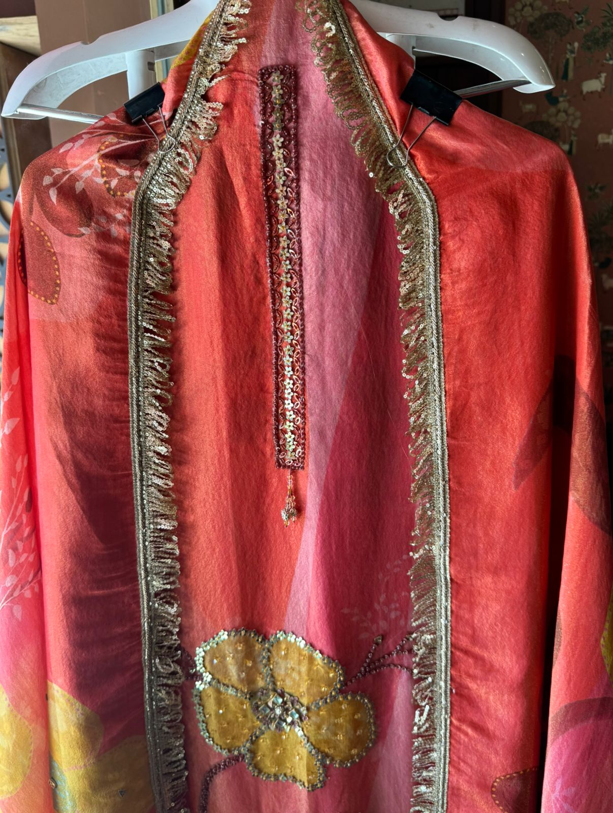 Digital printed Tissue Shirt(Tri shaded)