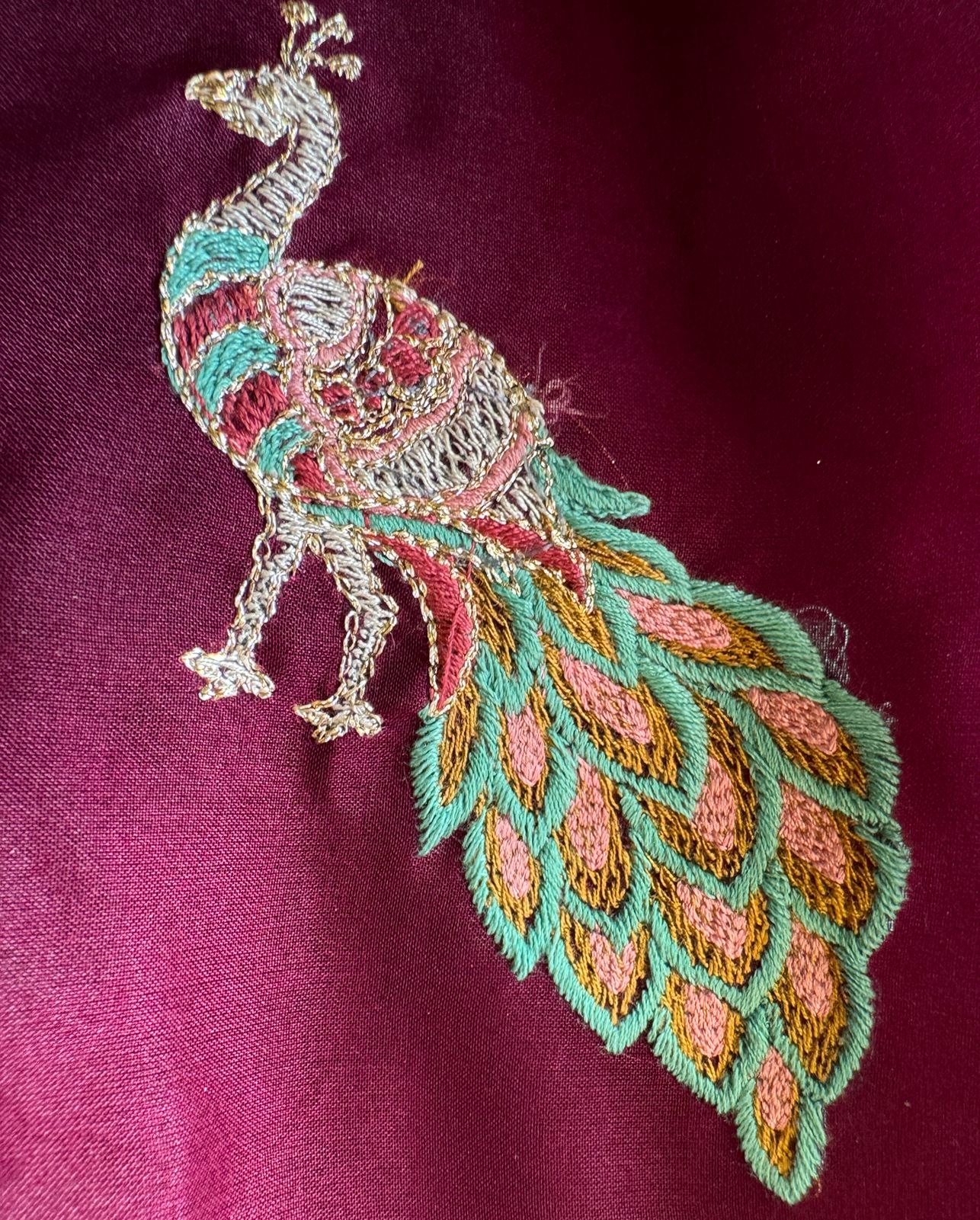 Pure crepe silk Shirt with complete Swarovski