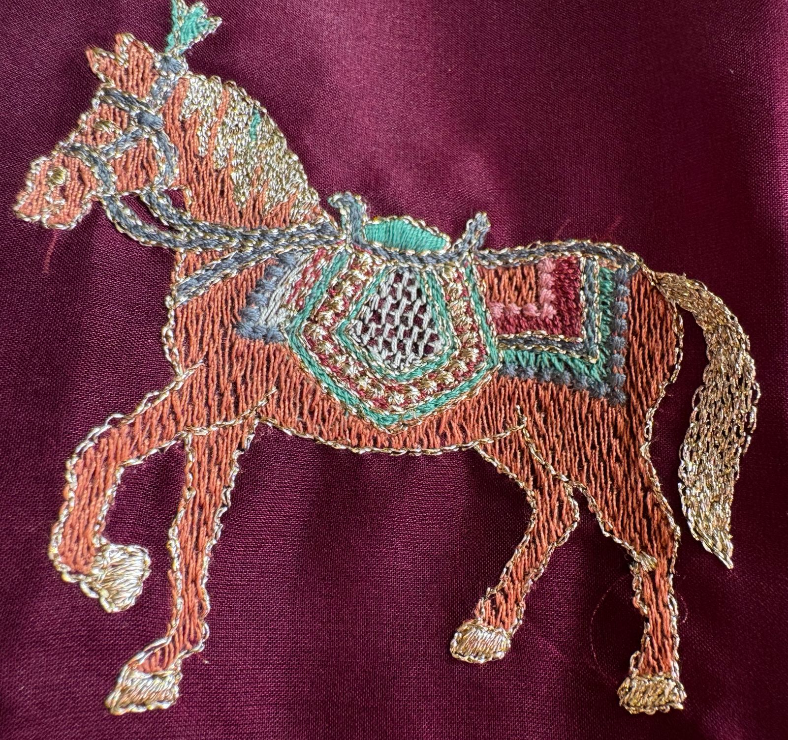 Pure crepe silk Shirt with complete Swarovski