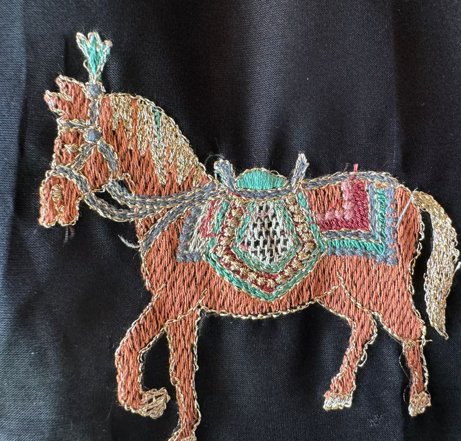 Pure crepe silk Shirt with complete Swarovski