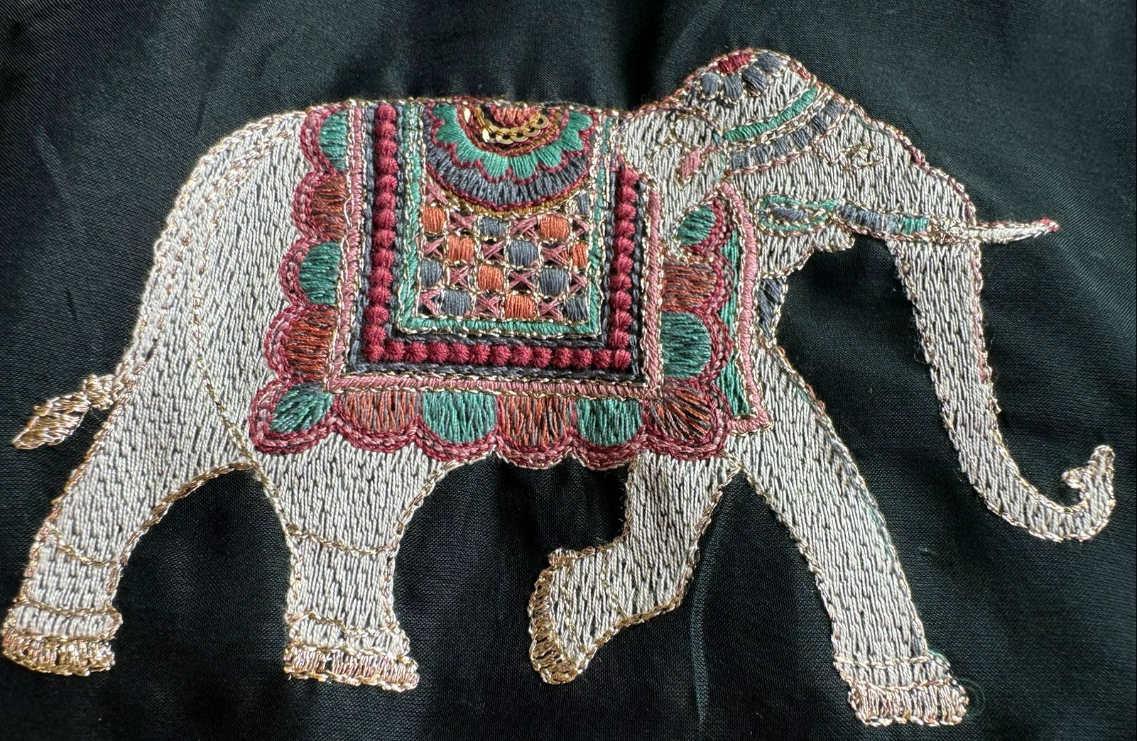 Pure crepe silk Shirt with complete Swarovski