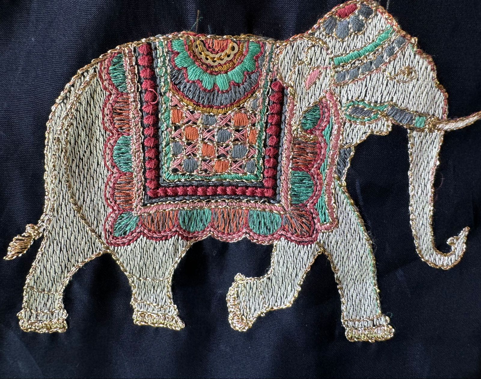 Pure crepe silk Shirt with complete Swarovski