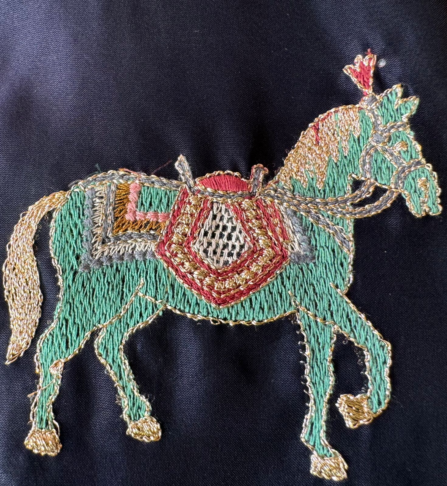 Pure crepe silk Shirt with complete Swarovski