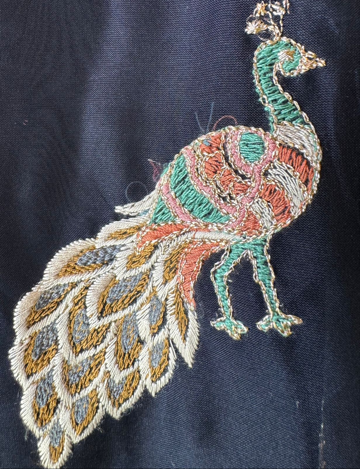 Pure crepe silk Shirt with complete Swarovski