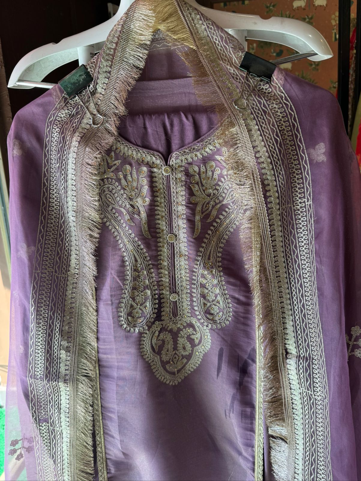 Silk jacquard unstitched shirt (Copy)