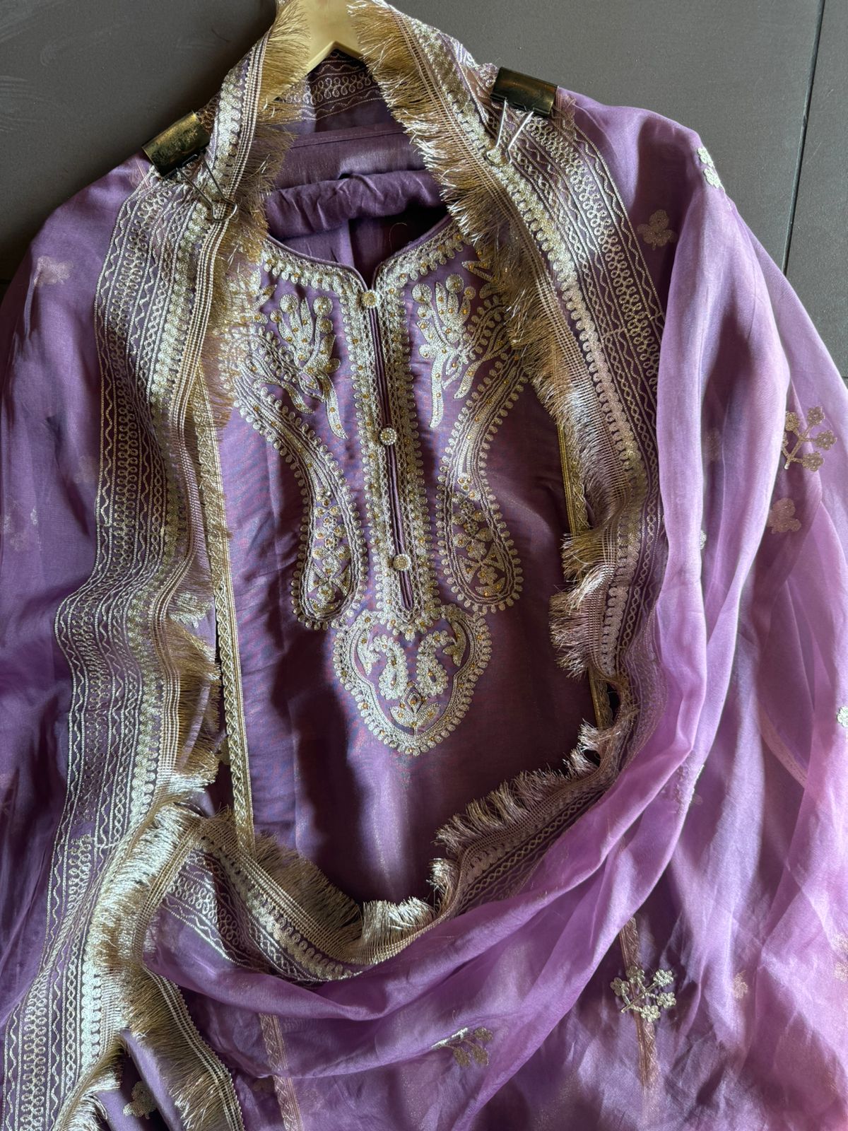 Silk jacquard unstitched shirt (Copy)