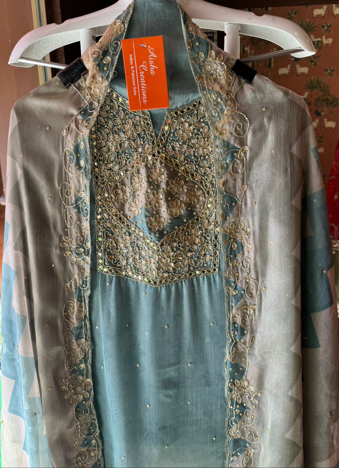 Pure soft glass tissue unstitched shirt