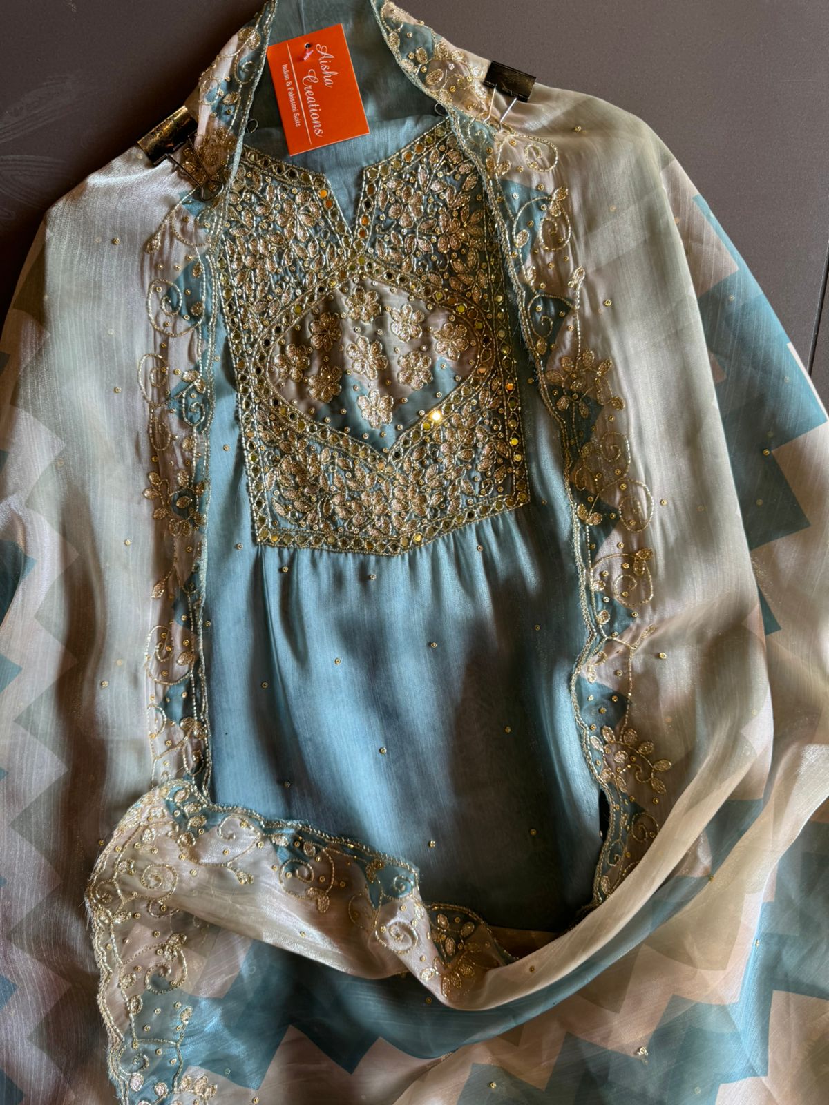 Pure soft glass tissue unstitched shirt