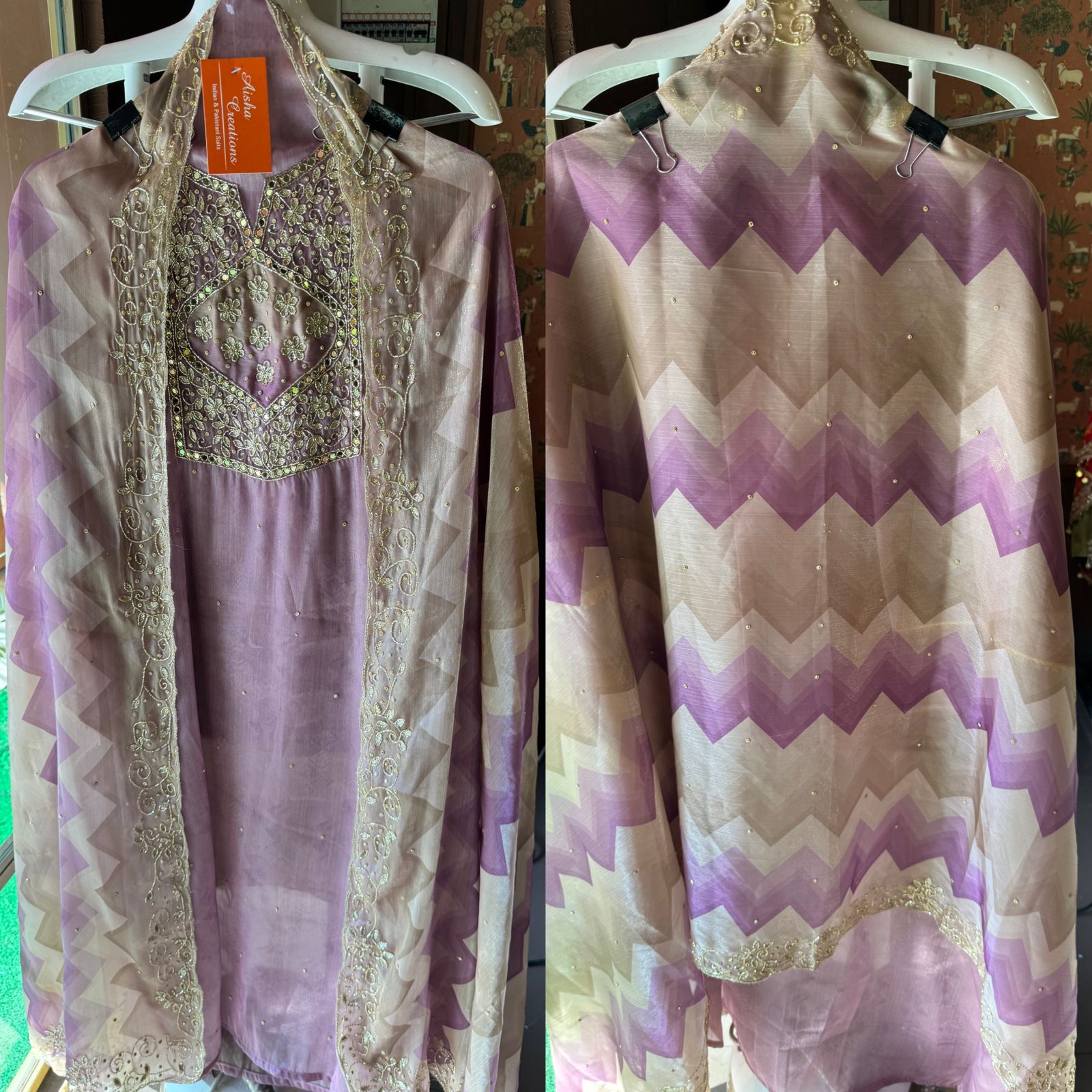 Pure soft glass tissue unstitched shirt