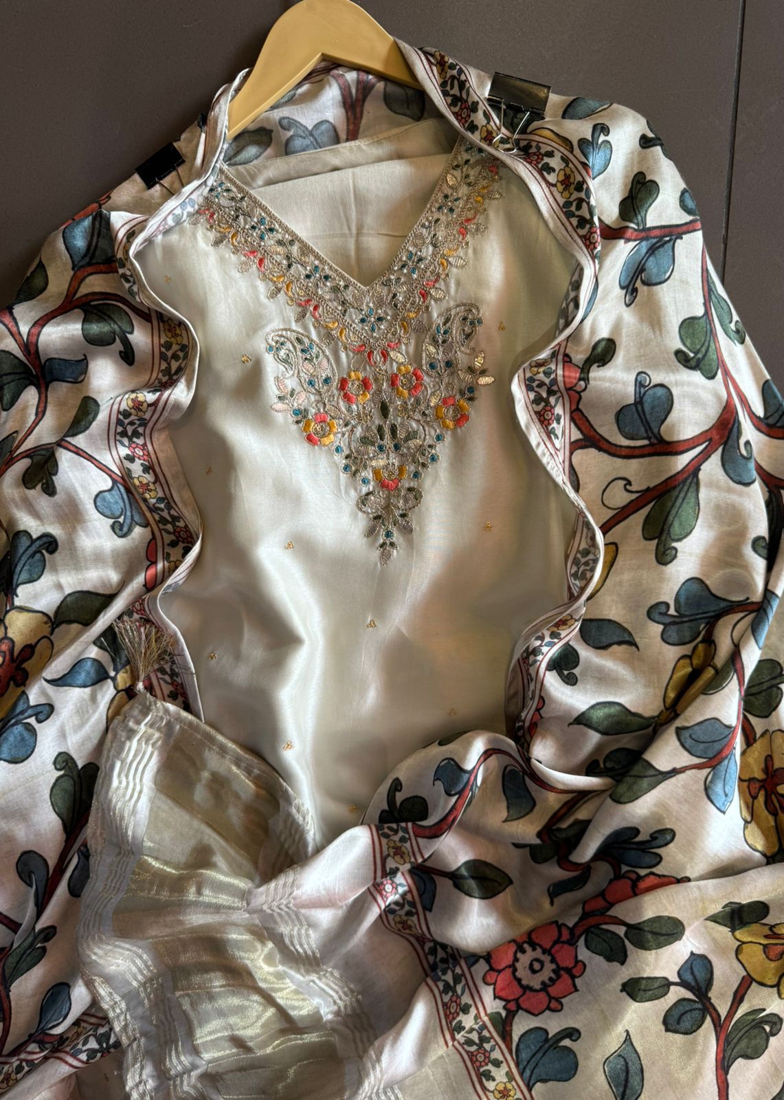 Pure Silk Shirt with Beautiful Dori
