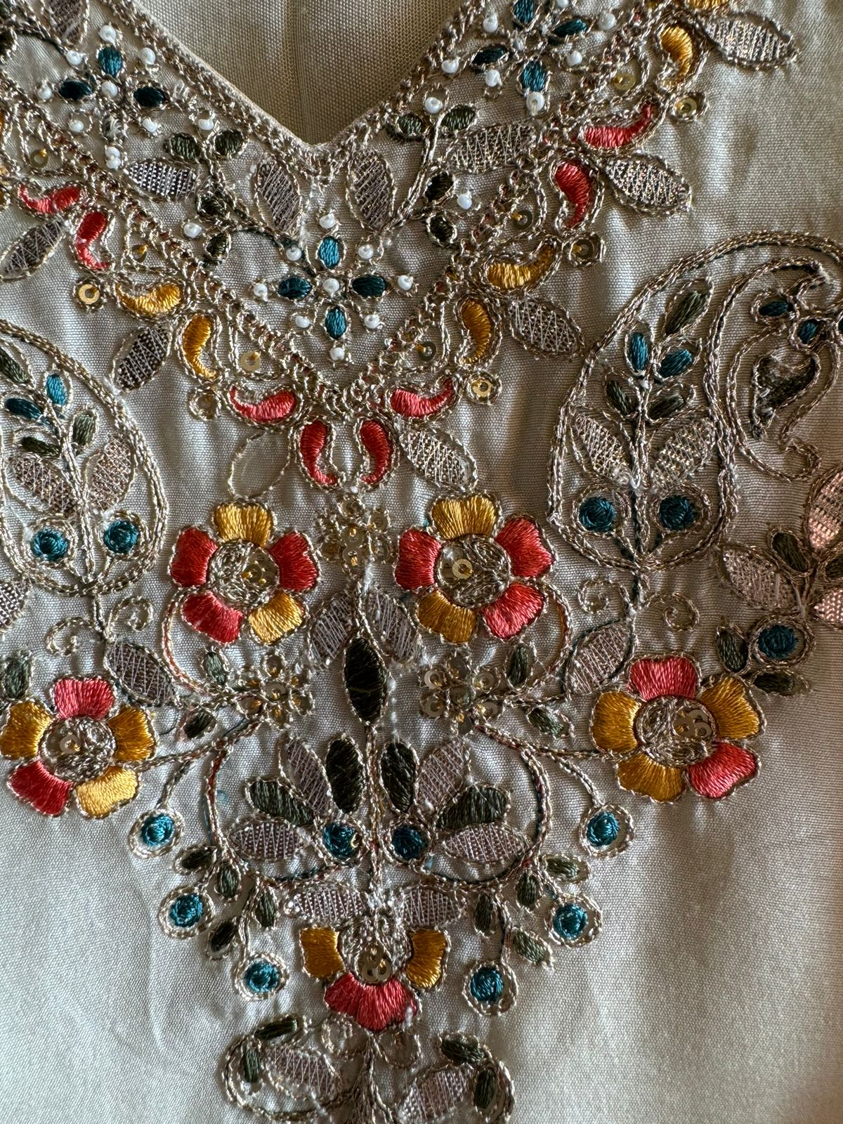 Pure Silk Shirt with Beautiful Dori