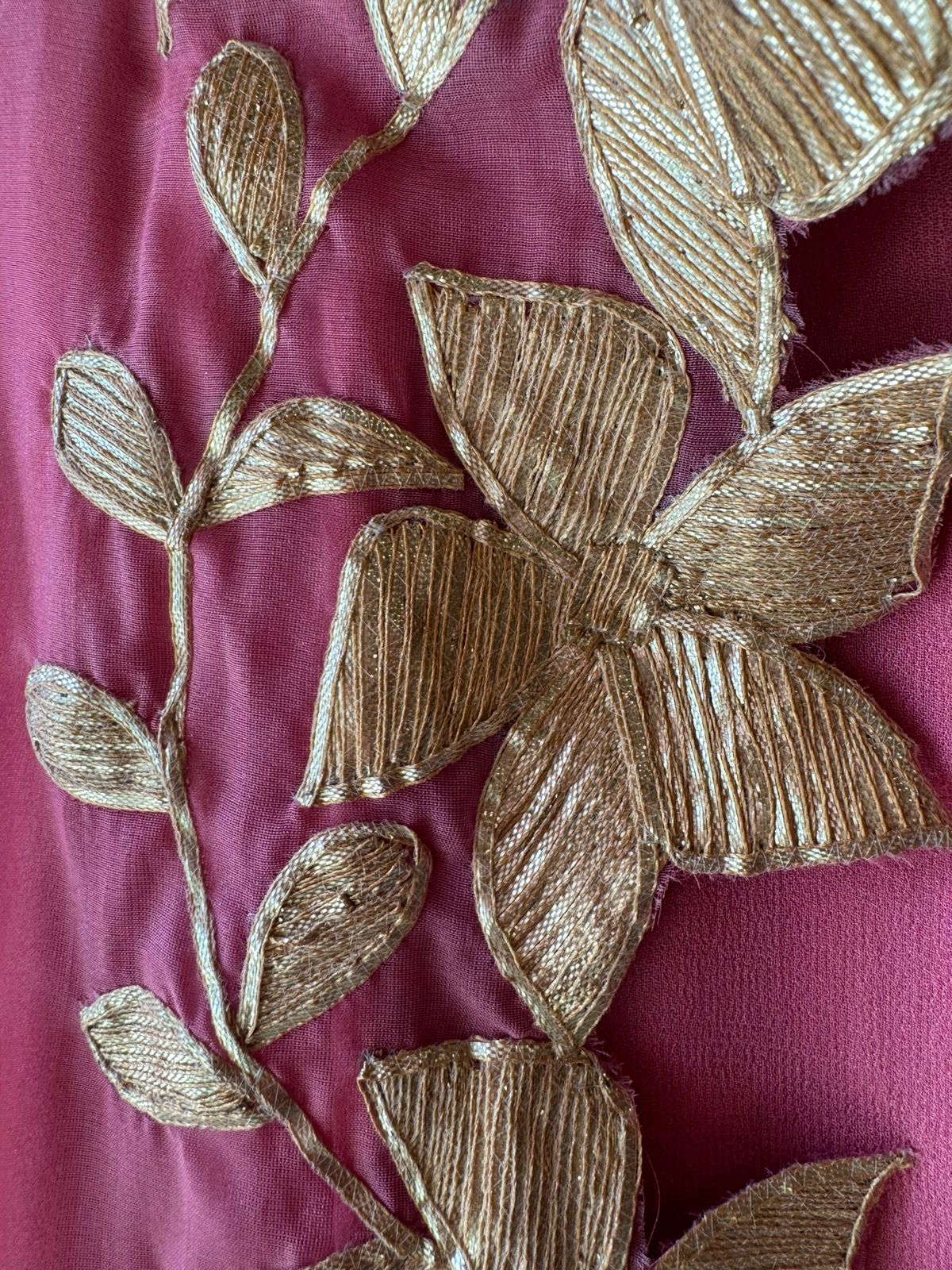 Pure Georgette unstitched Kurta Ombre shaded