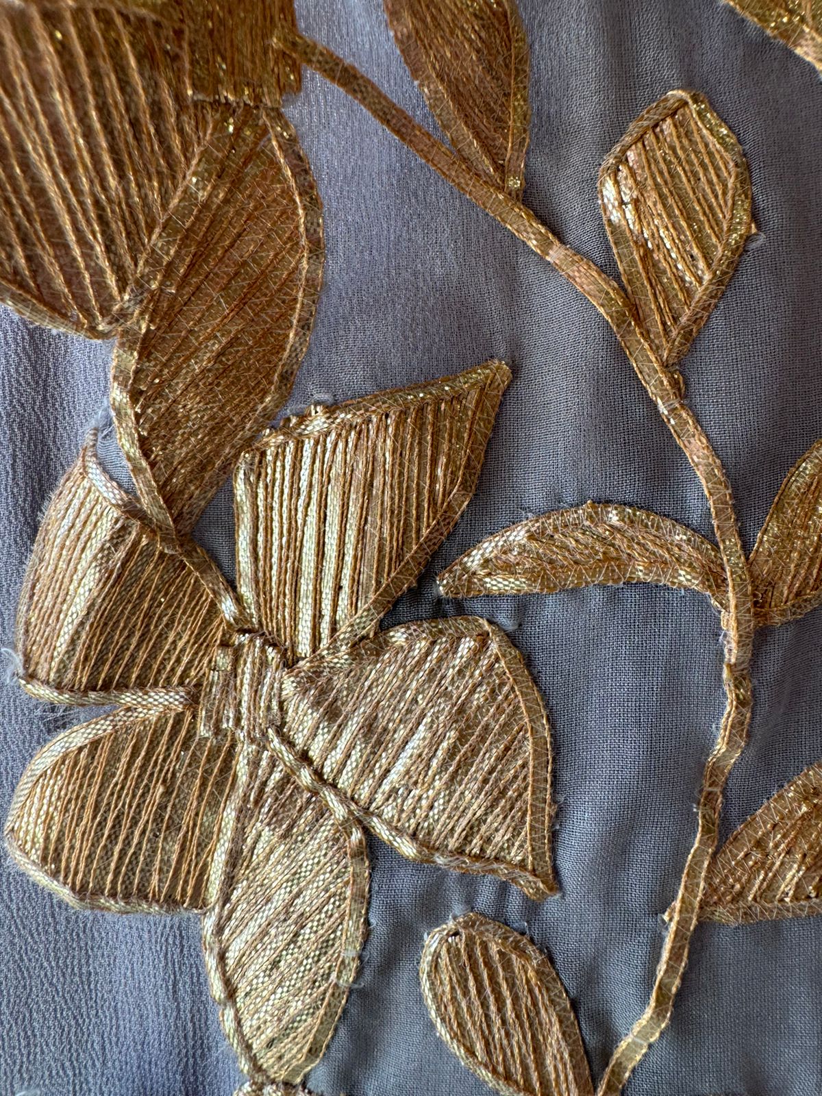 Pure Georgette unstitched Kurta Ombre shaded