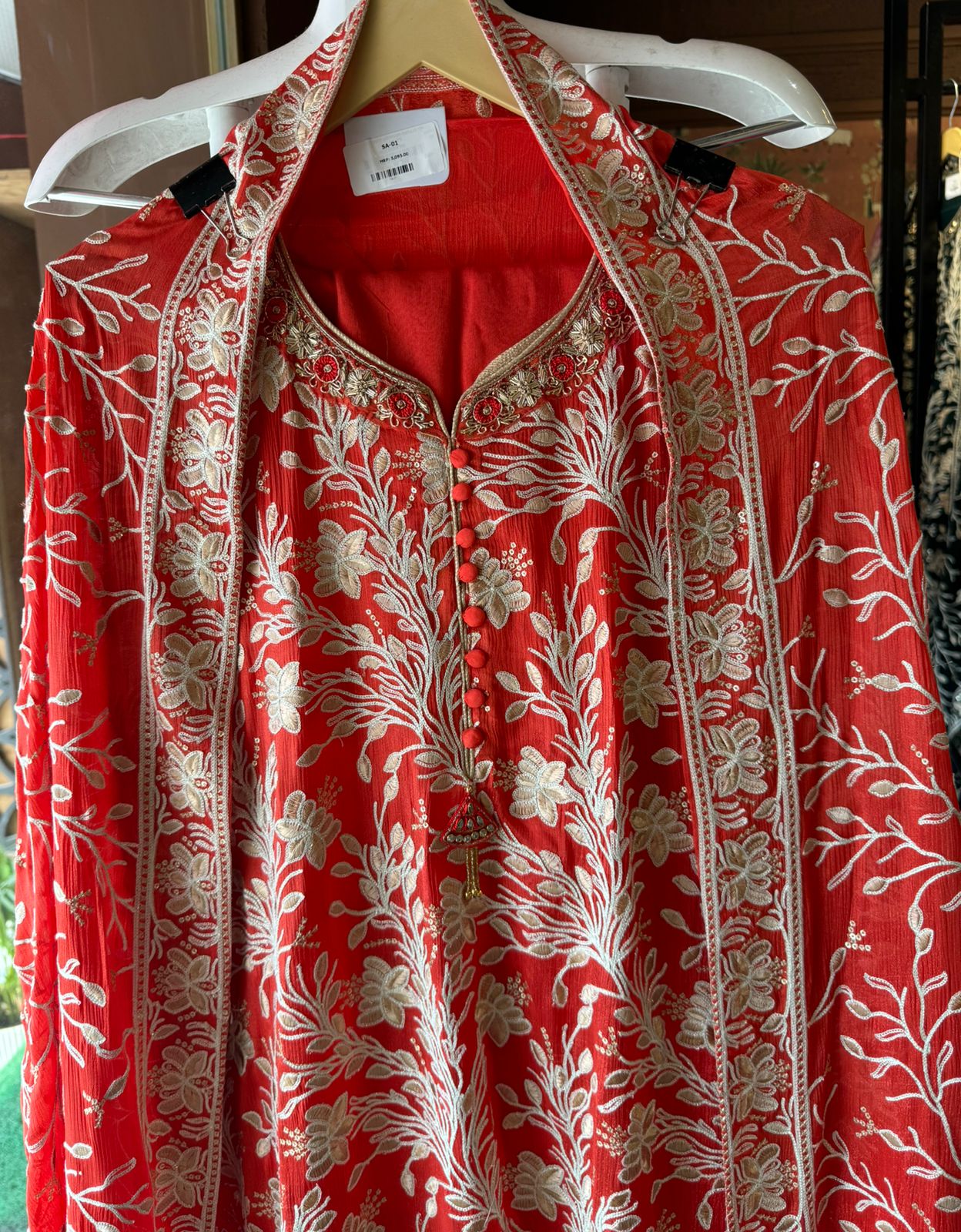 Pure chinon heavily embroidered collection