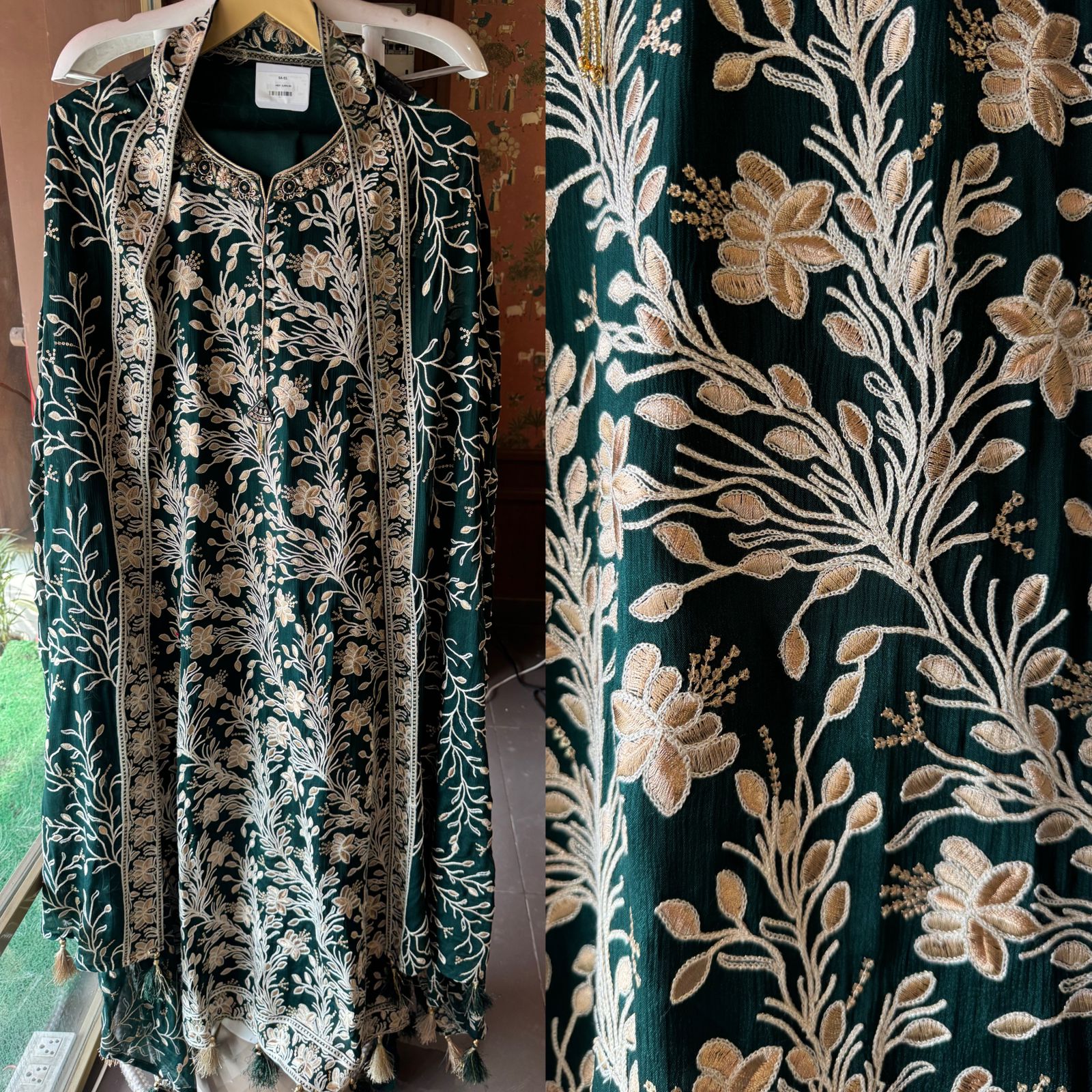 Pure chinon heavily embroidered collection