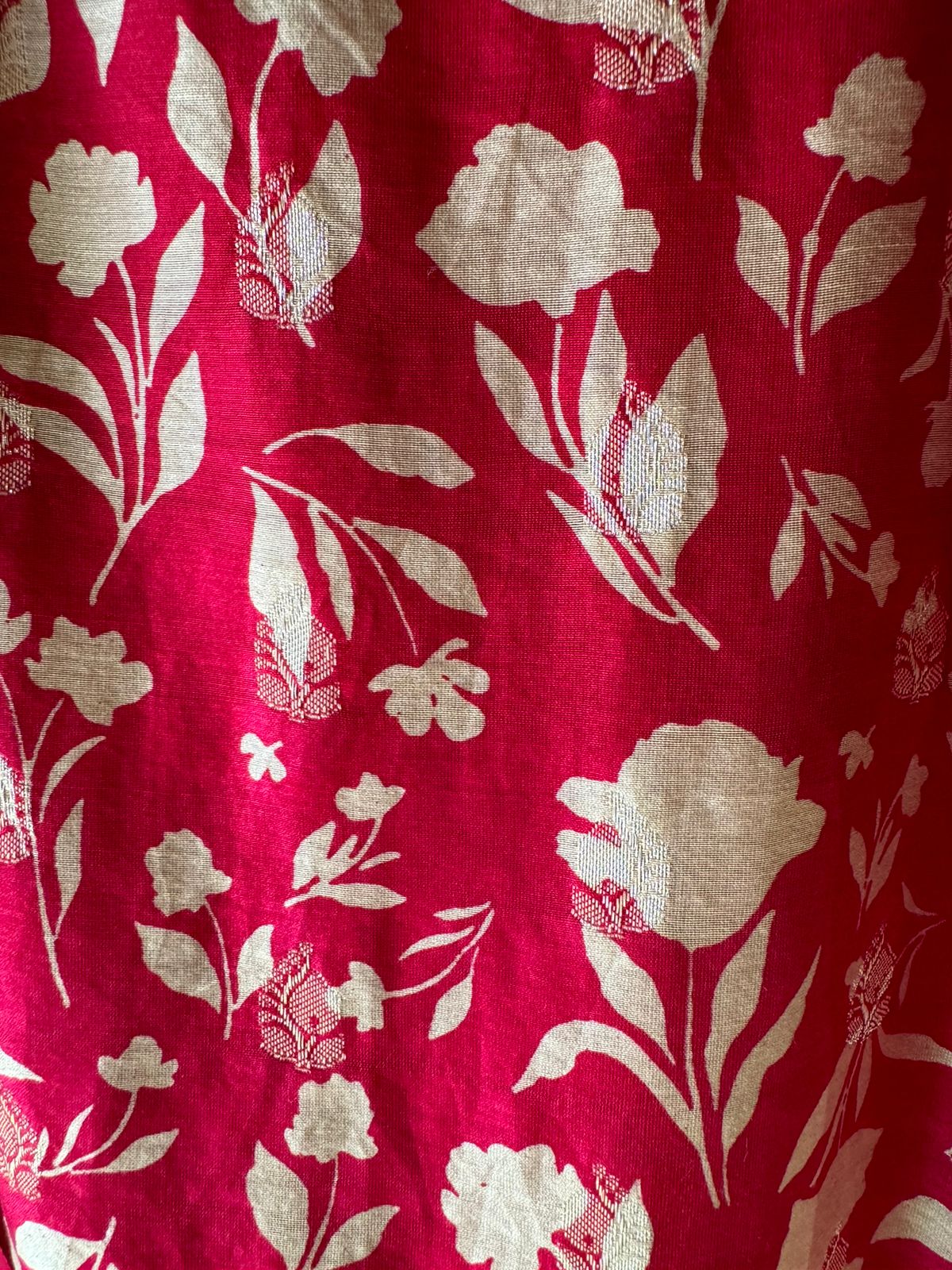 Pure baluchari Silk weaved digital printed shirt