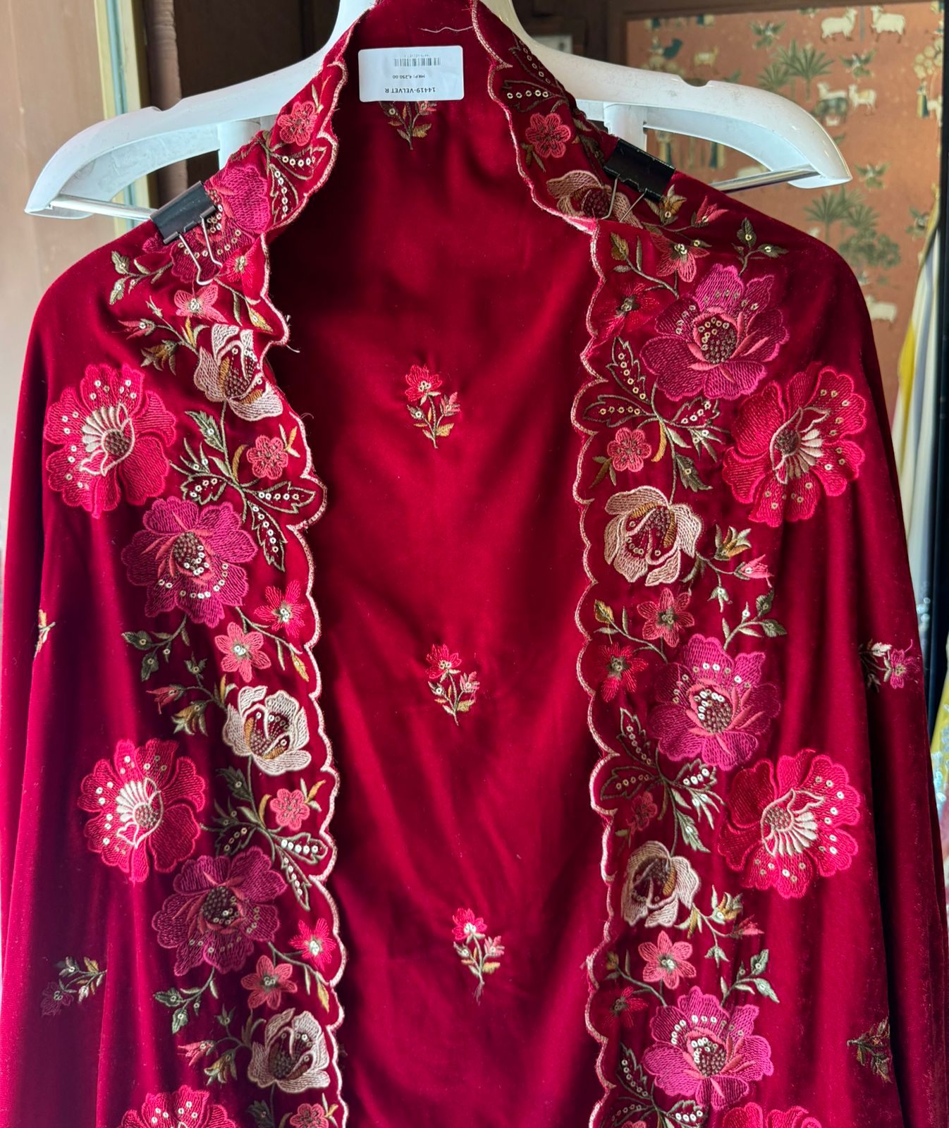 Micro velvet Unstitched suit