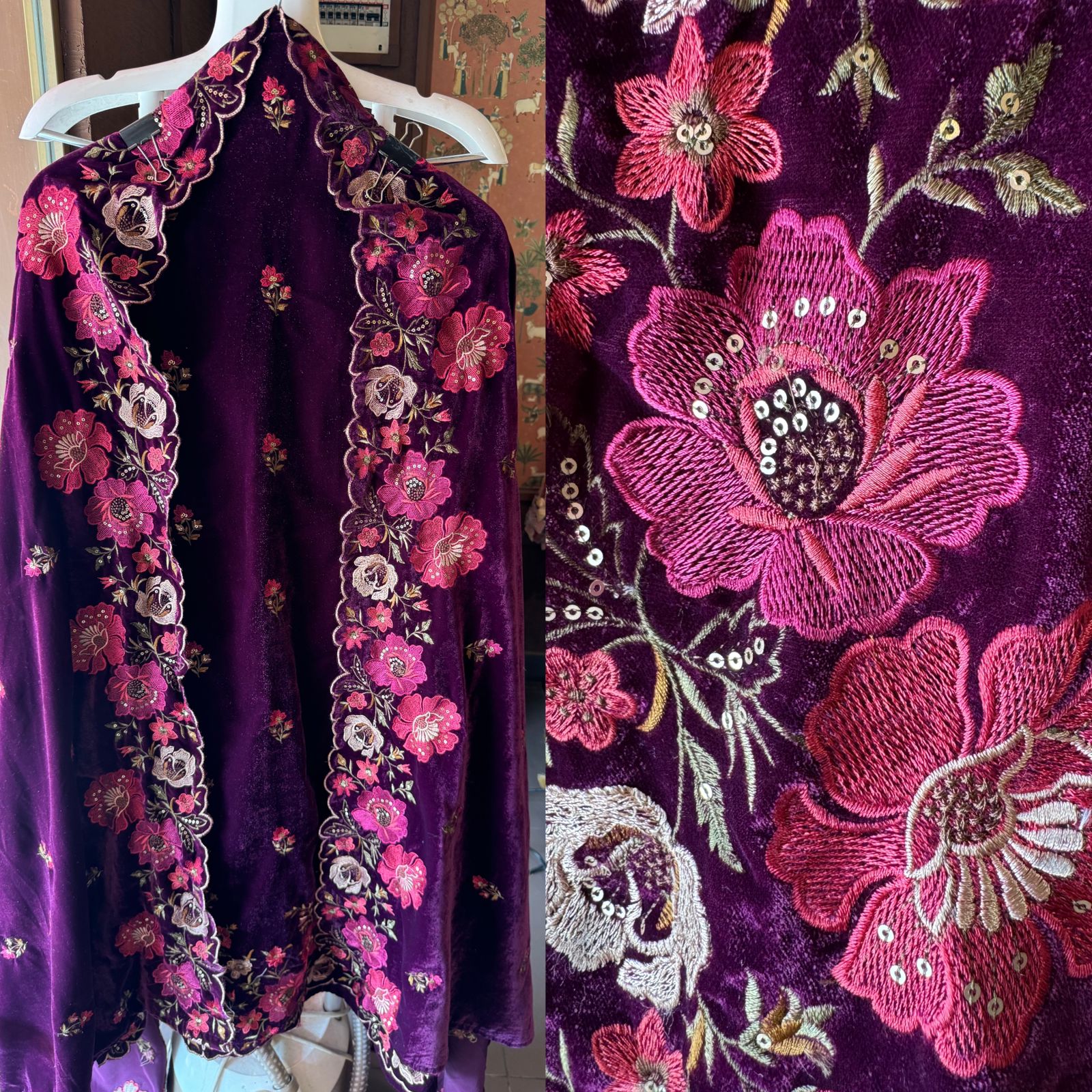 Micro velvet Unstitched suit