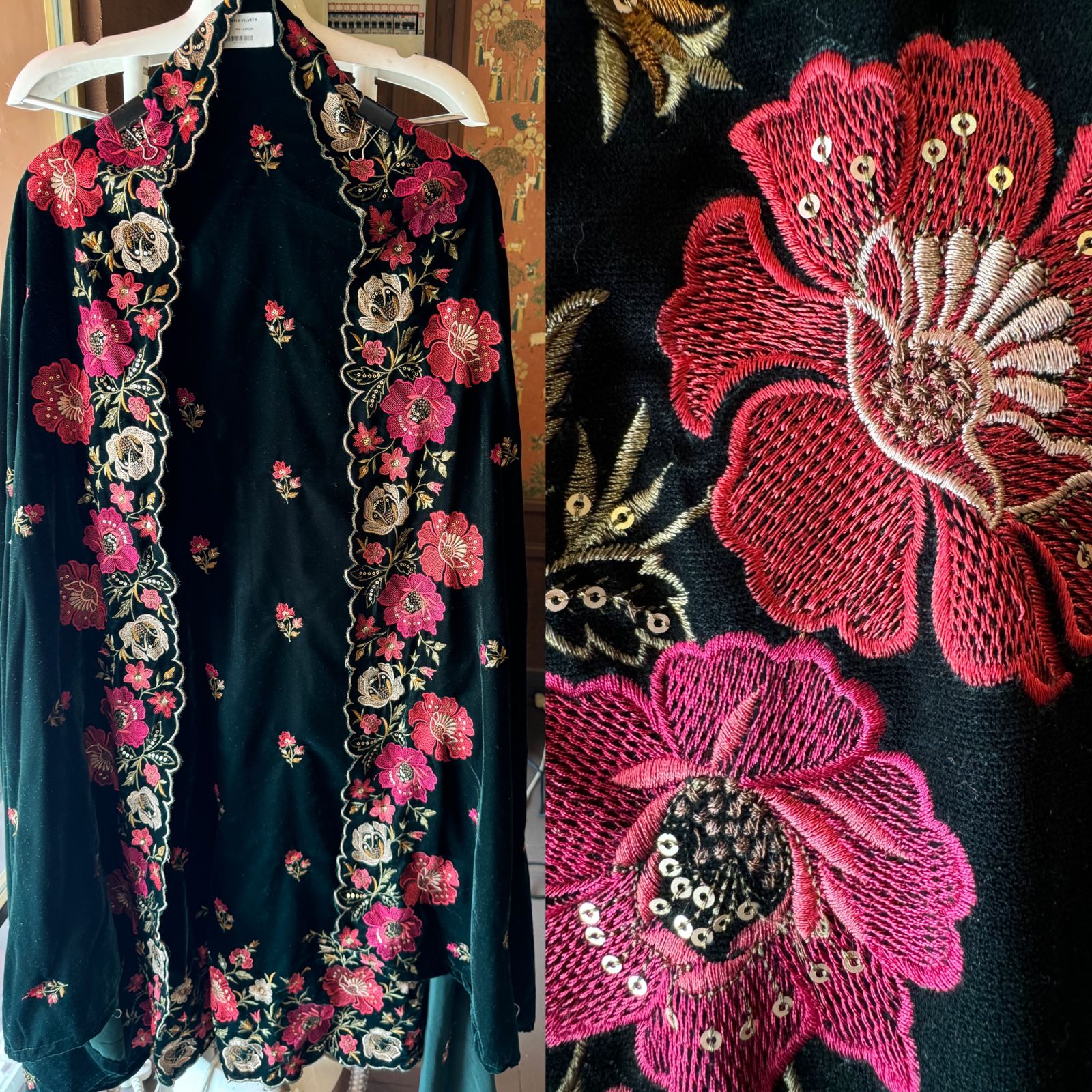 Micro velvet Unstitched suit fabric