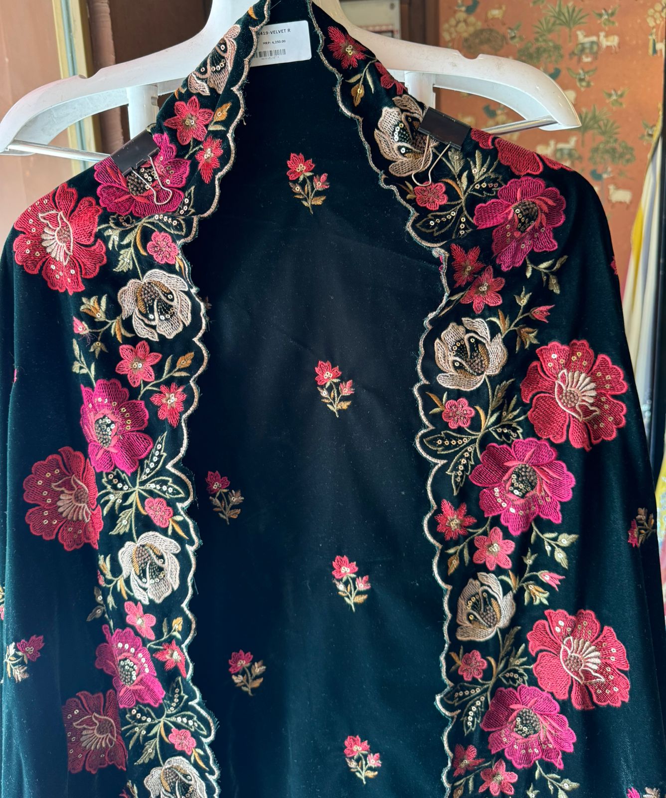 Micro velvet Unstitched suit fabric