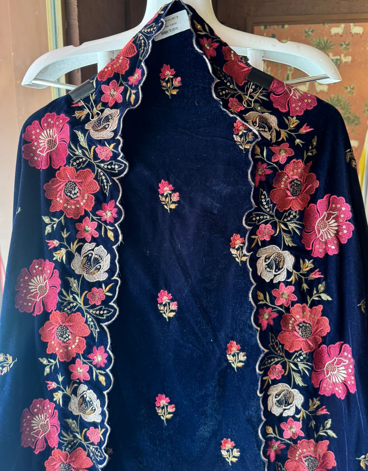 Micro velvet Unstitched suit fabric