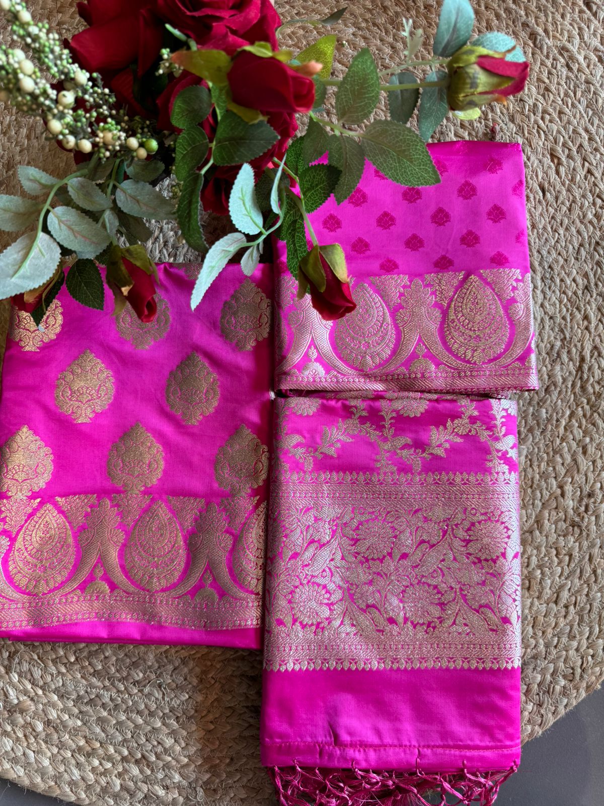 Shop Our New Butidar Banarsi silk Unstitched Suits fabrics