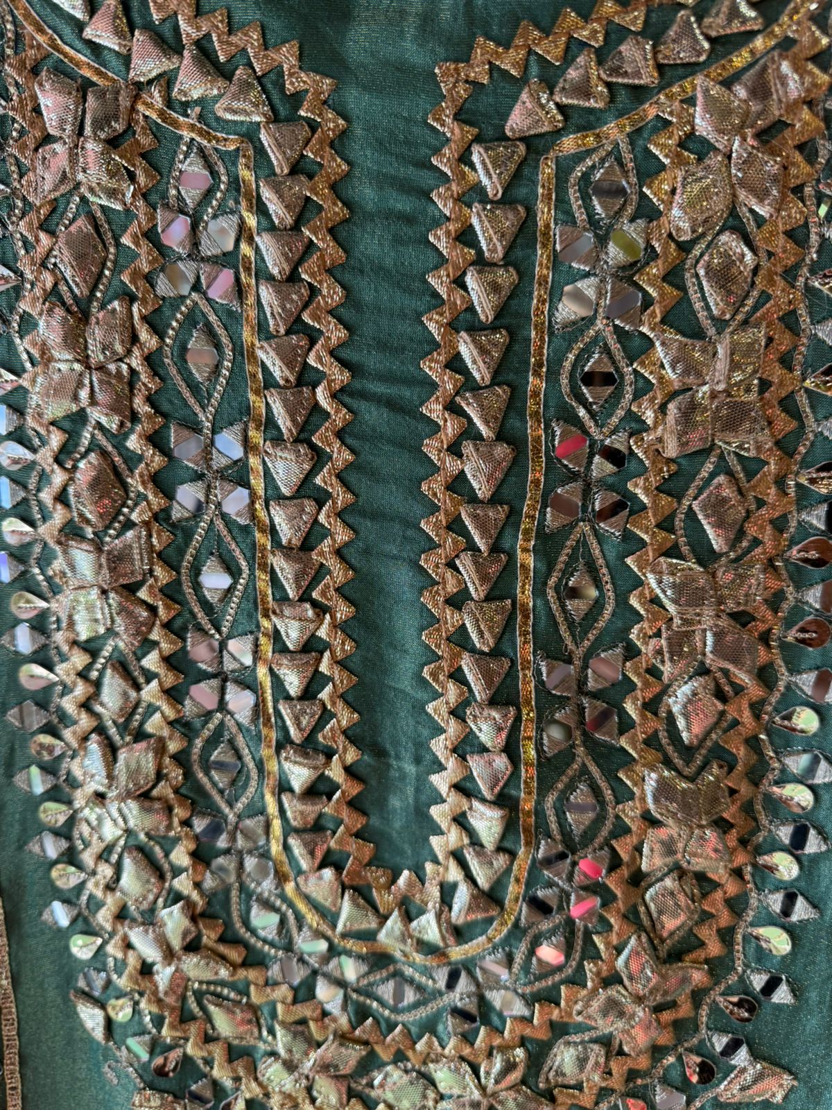 Soft shimmer tissue Unstitched Full Size shirt