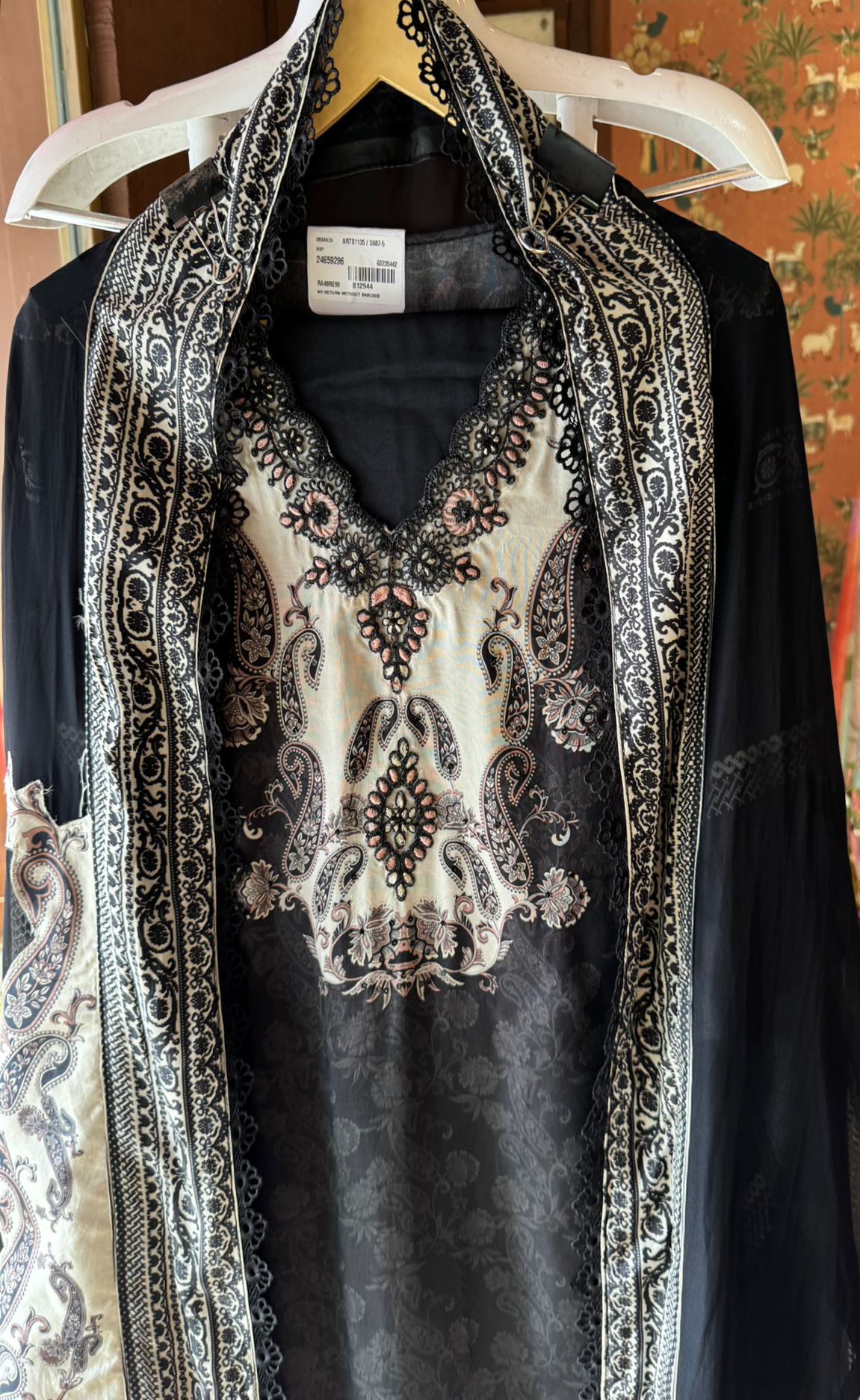 Pure Dry Silk Digital Printed (Unstitched suit)