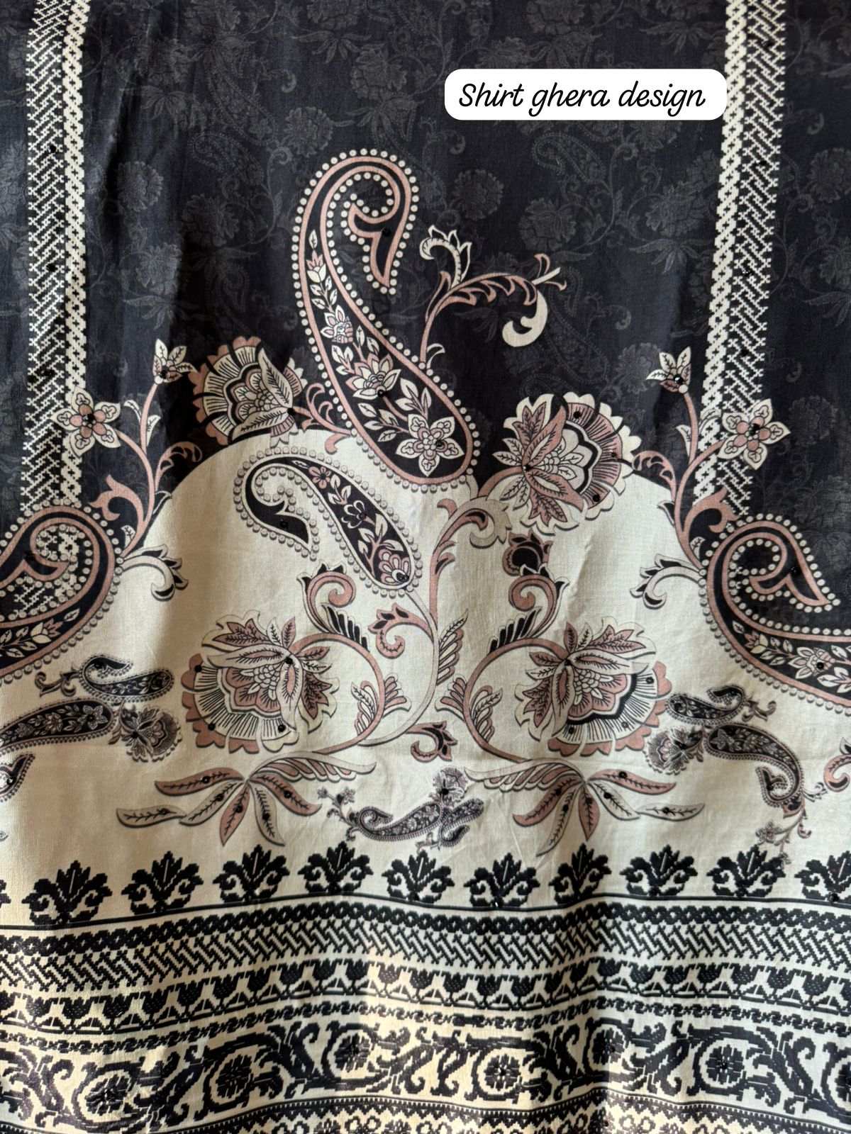 Pure Dry Silk Digital Printed (Unstitched suit)