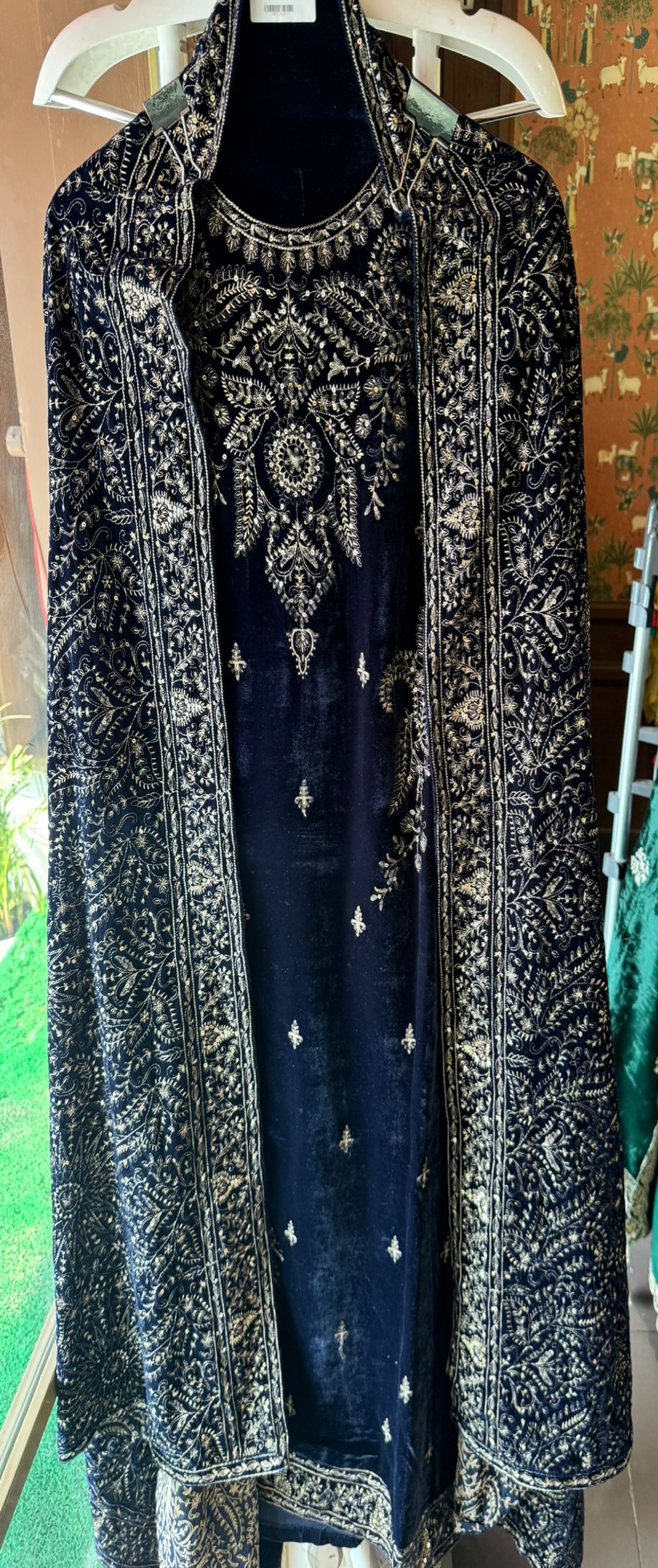 Pure micro velvet (Unstitched shirt)