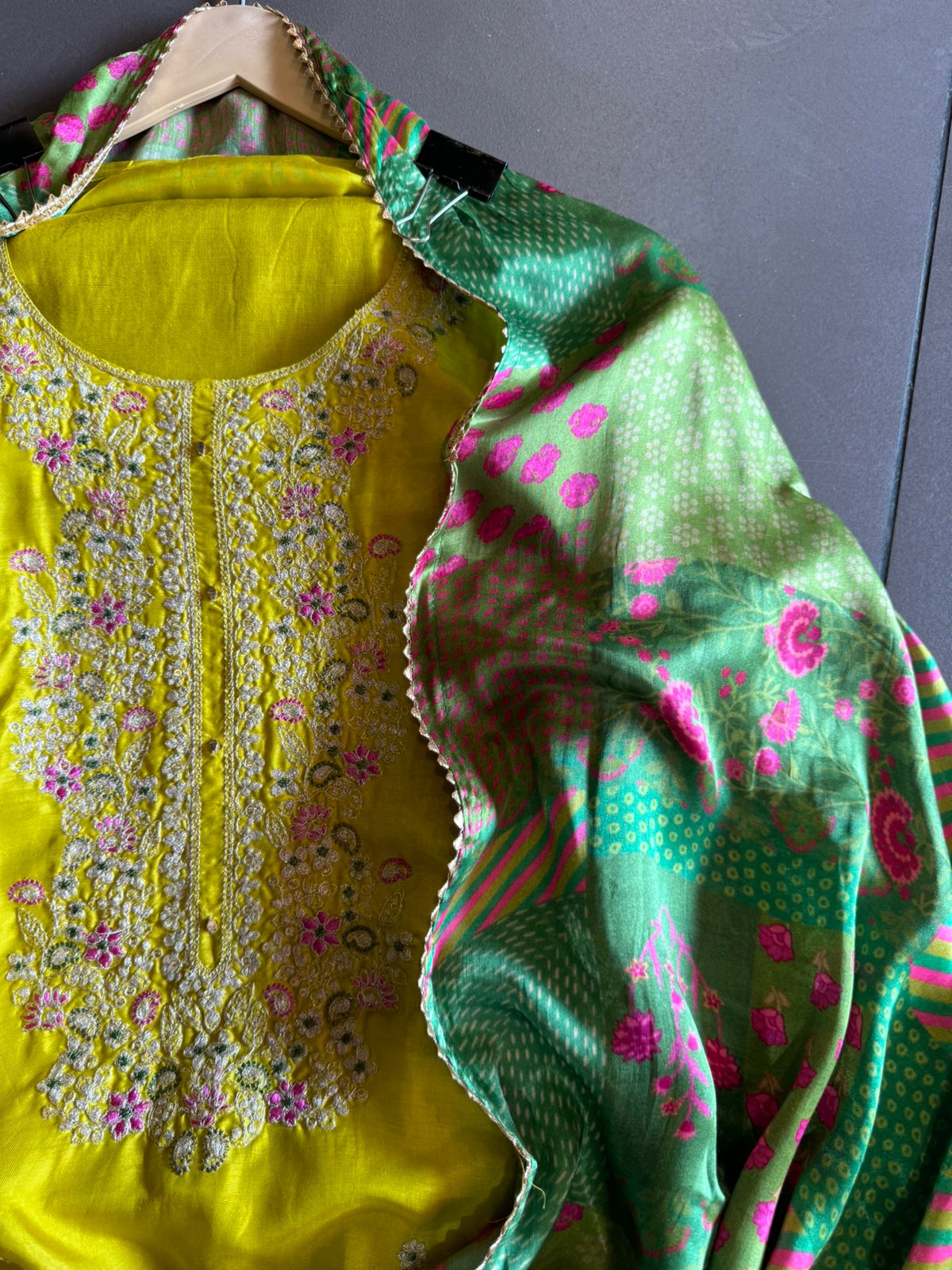 Pure Silk Shirt with Beautiful Dori
