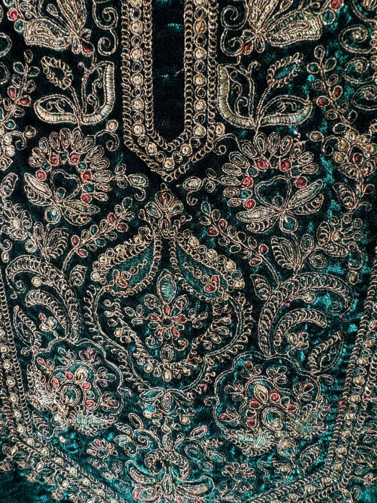 Pure micro velvet (Unstitched) shirt