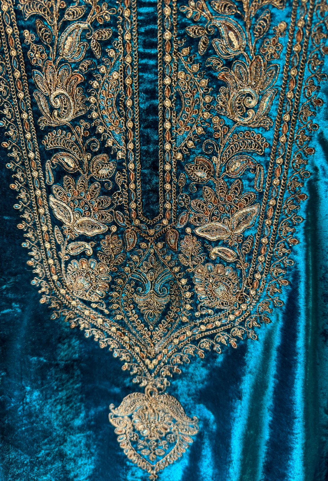 Pure micro velvet (Unstitched) shirt