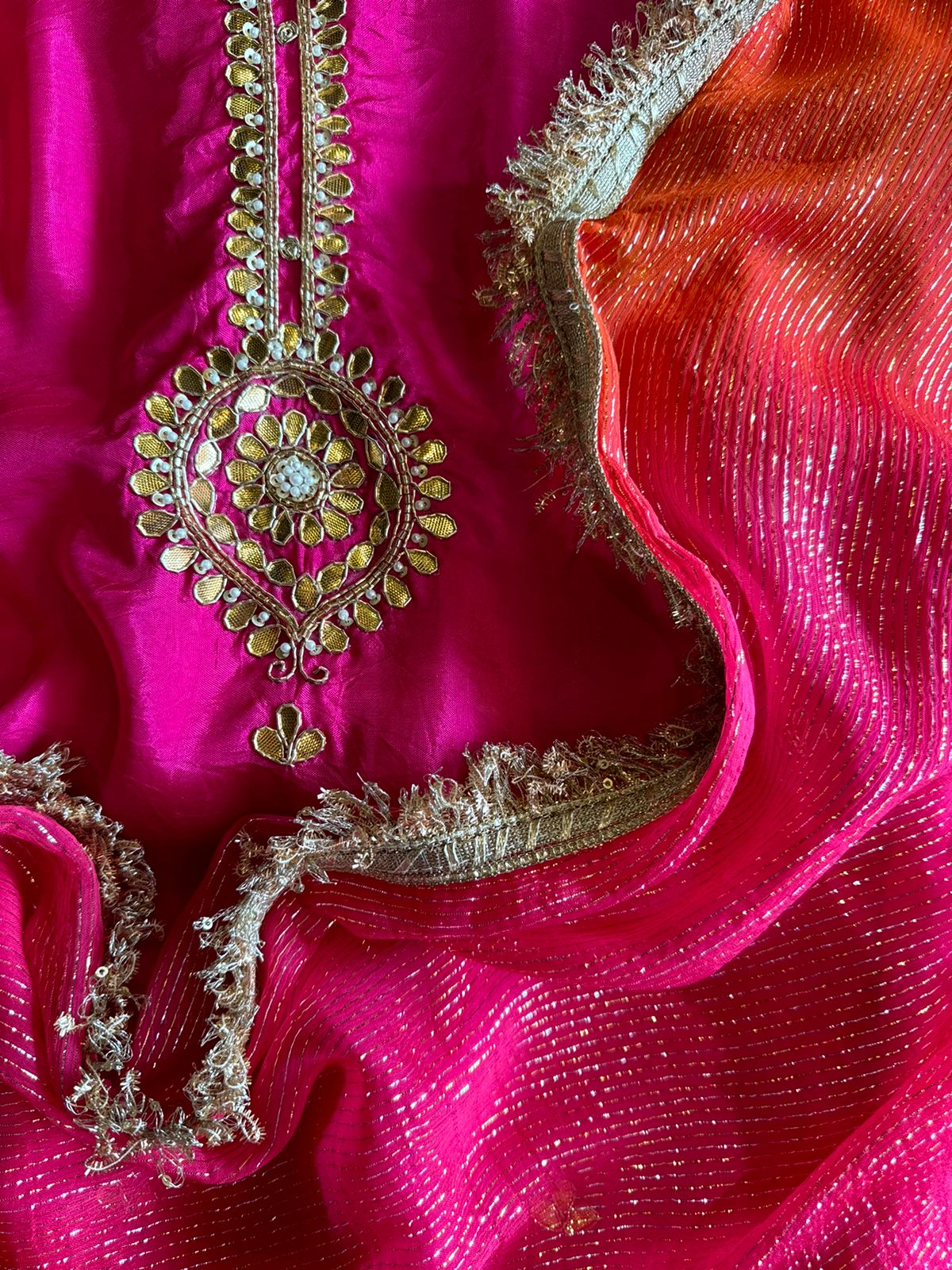 Pure Soft Silk Unstitched Shirt