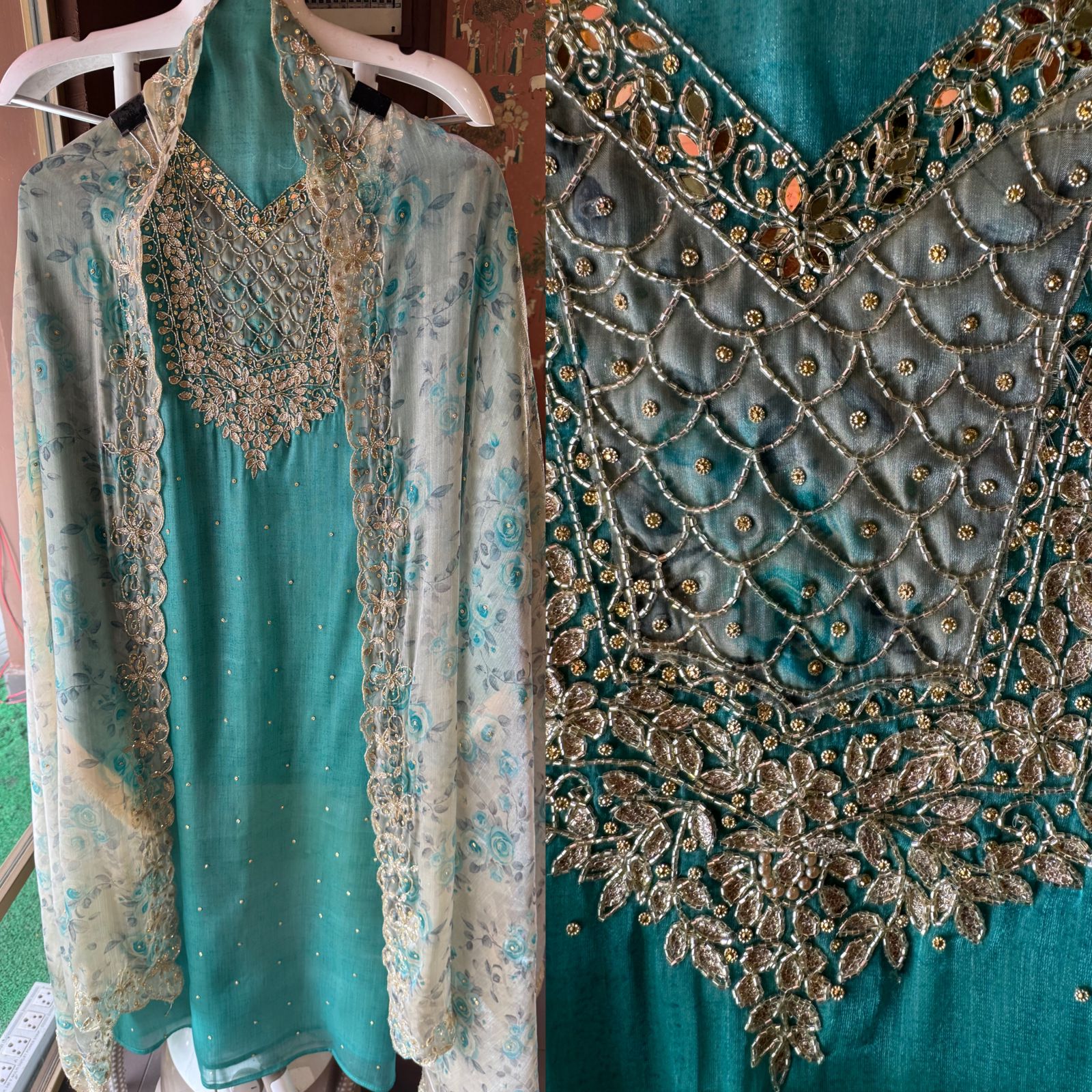 Pure soft glass tissue unstitched shirt