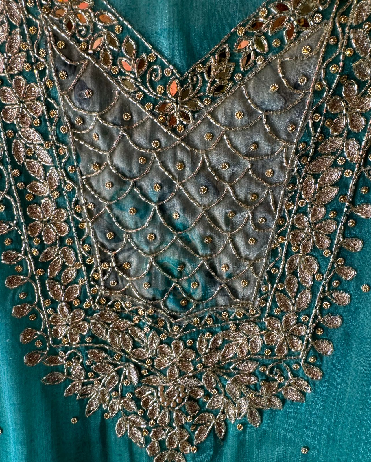 Pure soft glass tissue unstitched shirt