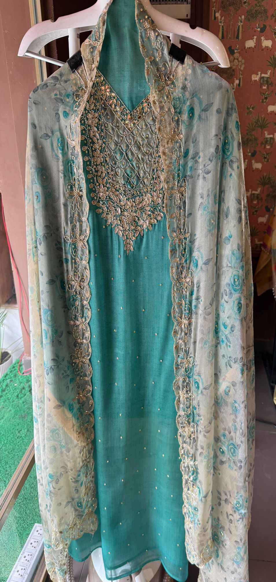 Pure soft glass tissue unstitched shirt