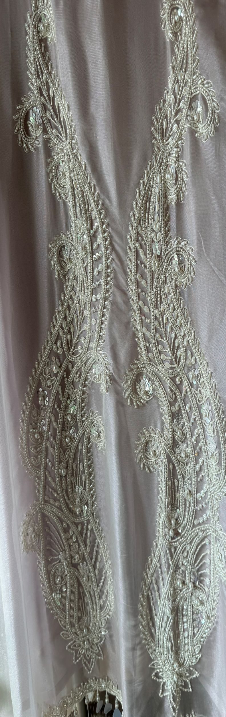 Pure shimmer tissue unstitched Pakistani hand embroidered Concepts