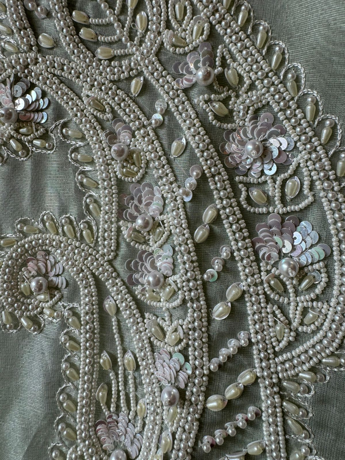 Pure shimmer tissue unstitched Pakistani hand embroidered Concepts