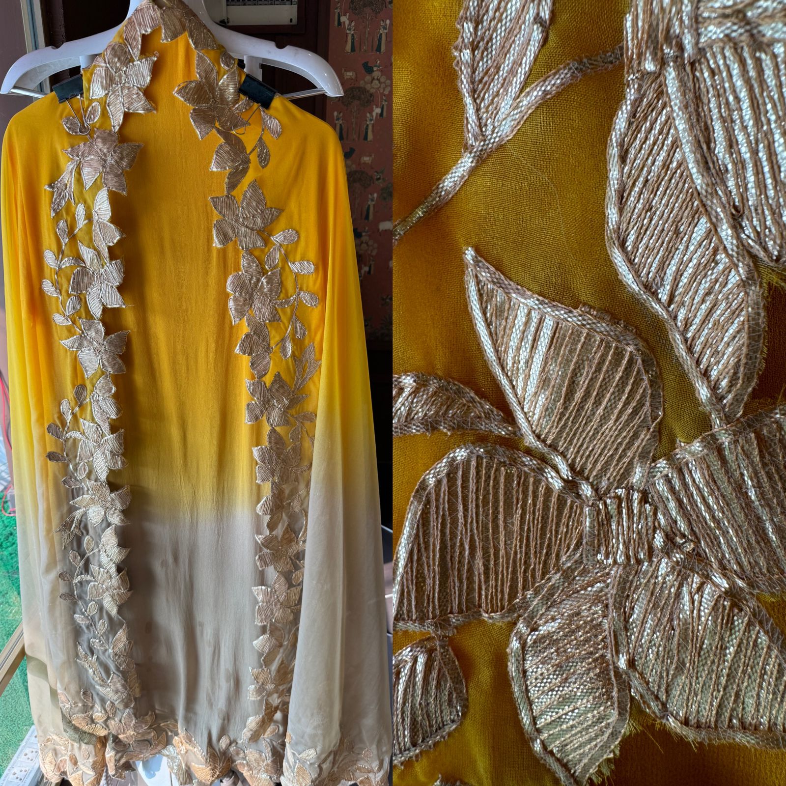 Pure Georgette unstitched Kurta