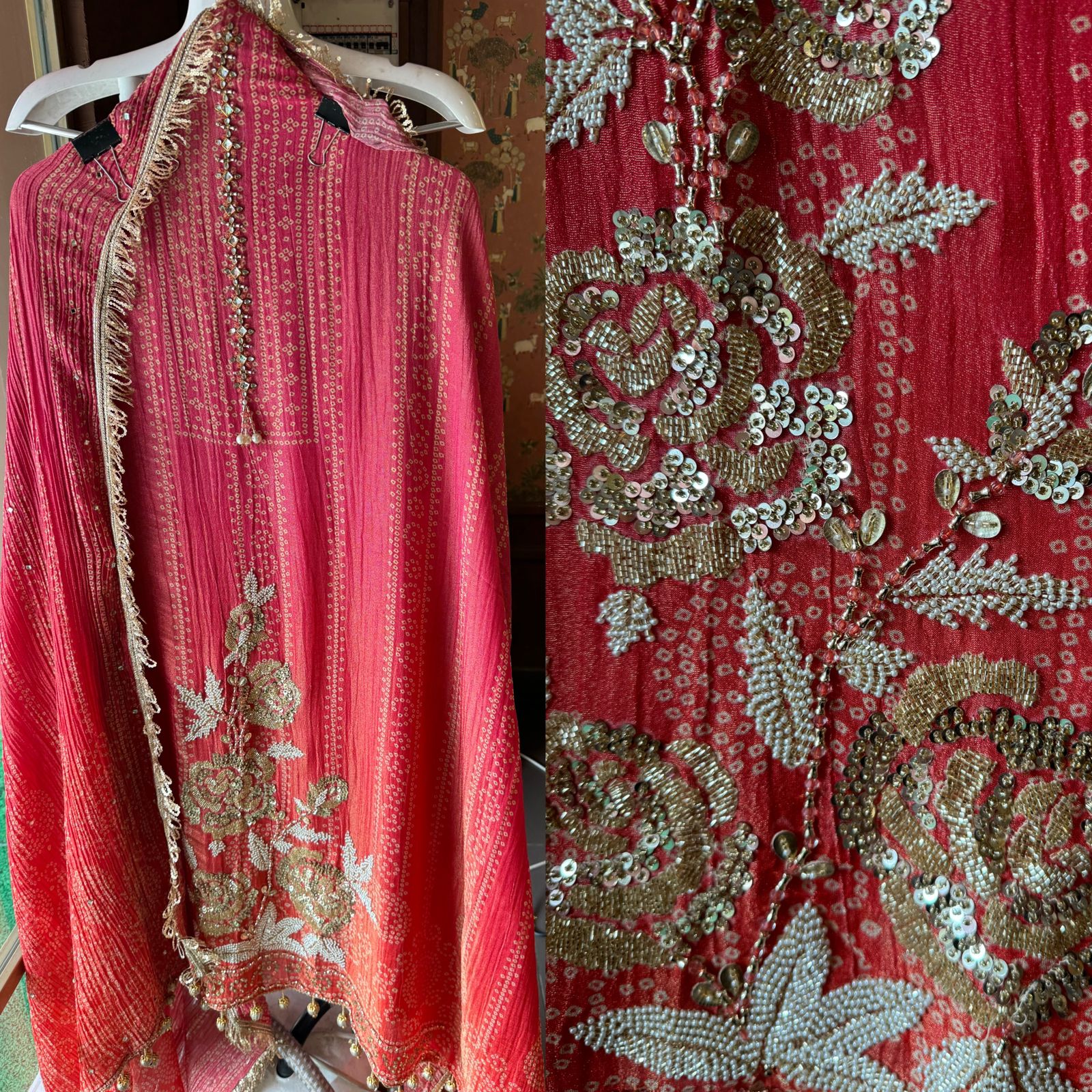 Crushed stretchable Tissue fabric