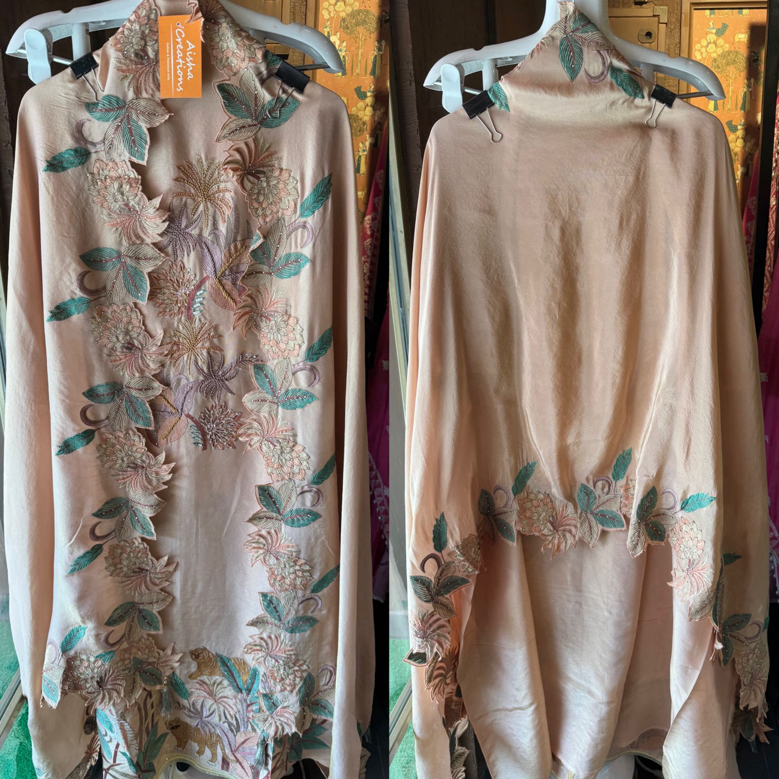 Shimmer tissue unstitched full size shirt