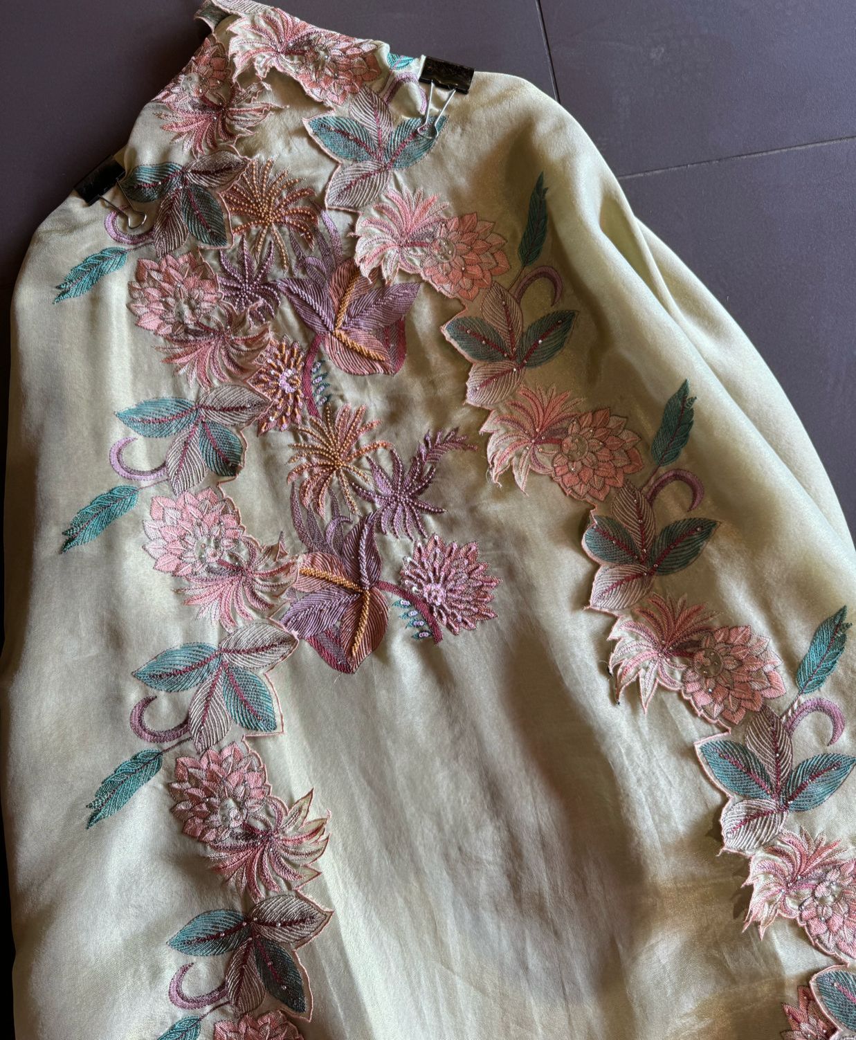 Shimmer tissue unstitched full size shirt