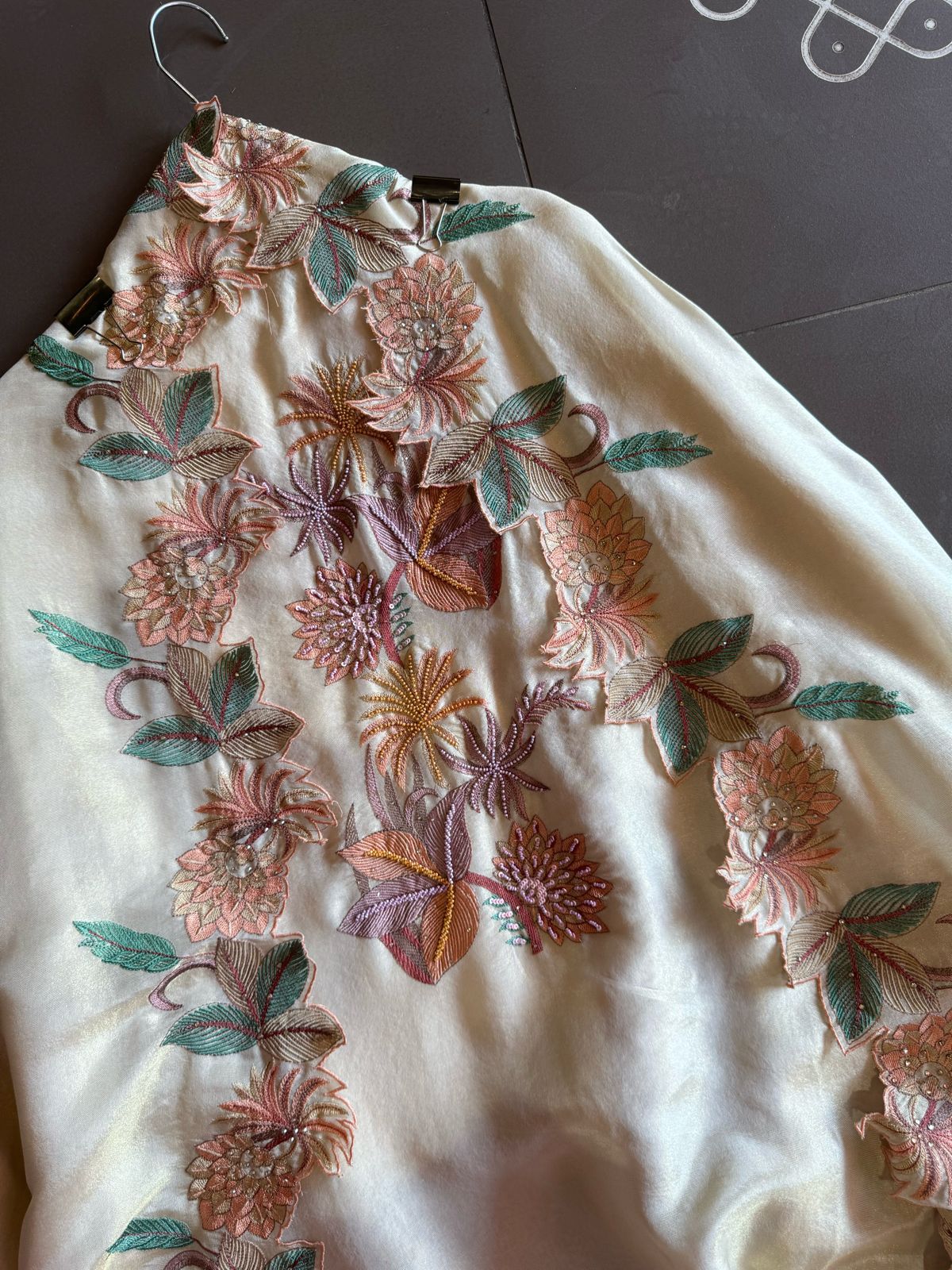 Shimmer tissue unstitched full size shirt