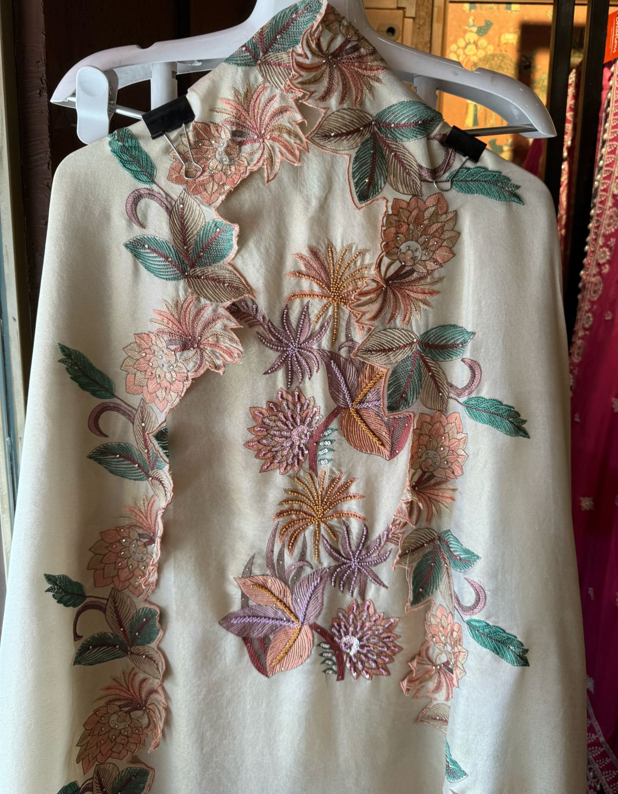 Shimmer tissue unstitched full size shirt